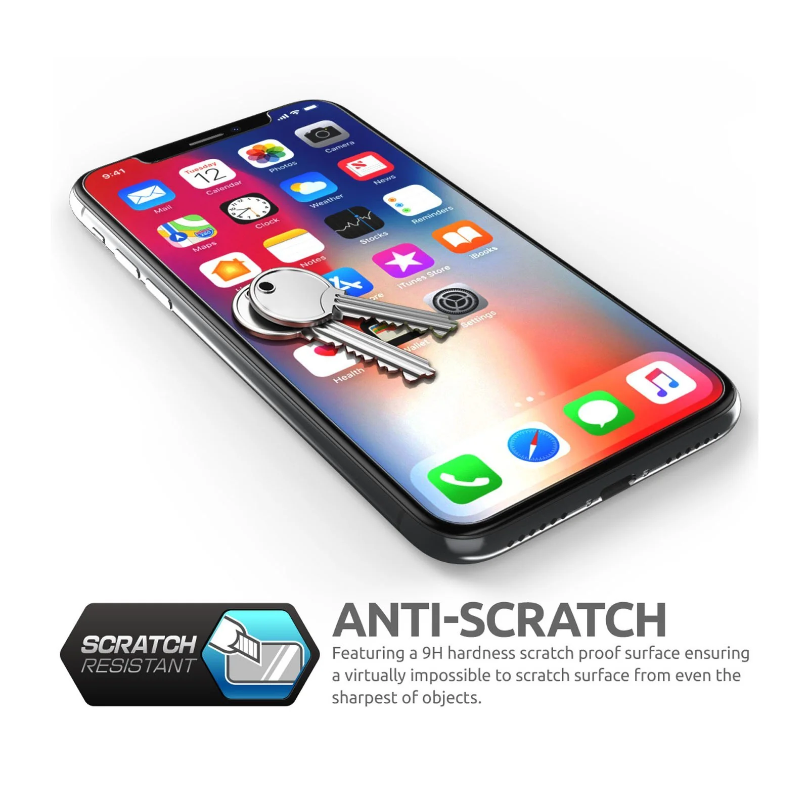 2.5D Glass Screen Protector for iPhone 6.5 inch 2018 and 2019 (2 Pack) -Clear - Image 5