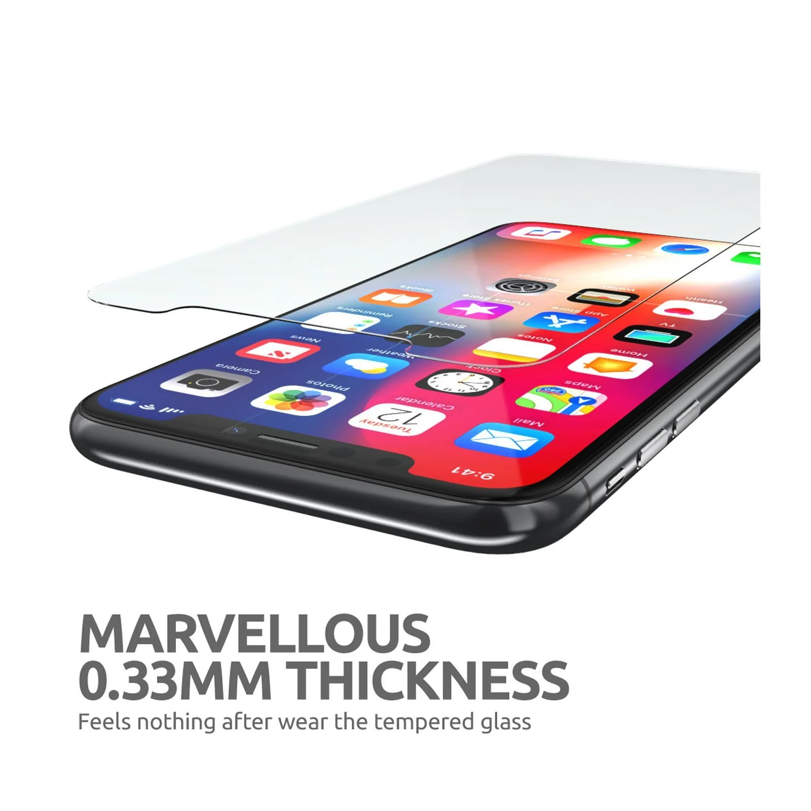 2.5D Glass Screen Protector for iPhone 6.5 inch 2018 and 2019 (2 Pack) -Clear - Image 7