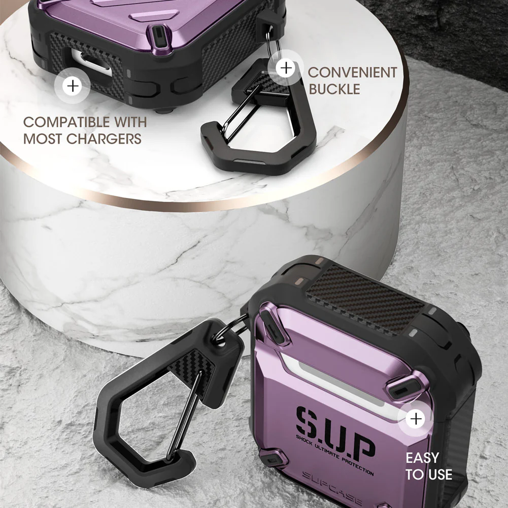 Apple AirPods 1 & 2 Unicorn Beetle Pro Rugged Case-Purple - Image 5