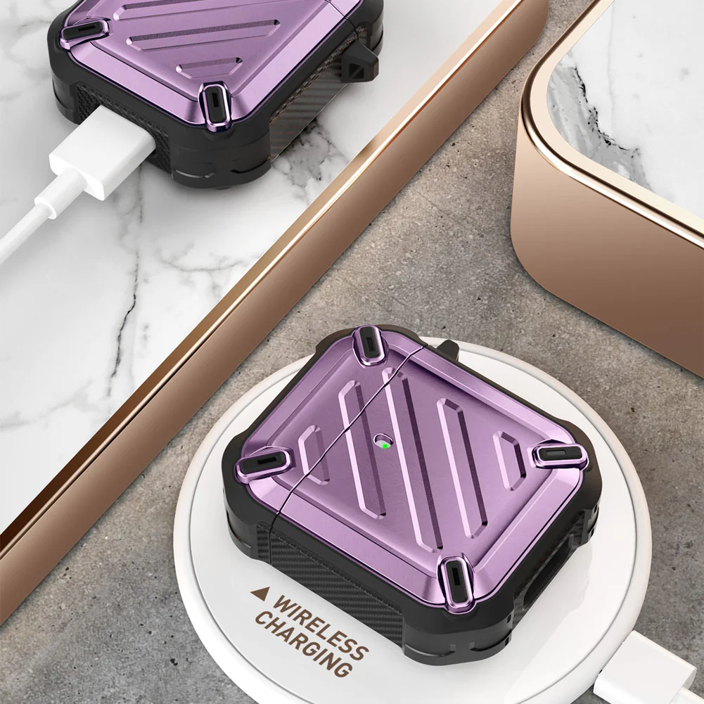 Apple AirPods 1 & 2 Unicorn Beetle Pro Rugged Case-Purple - Image 6
