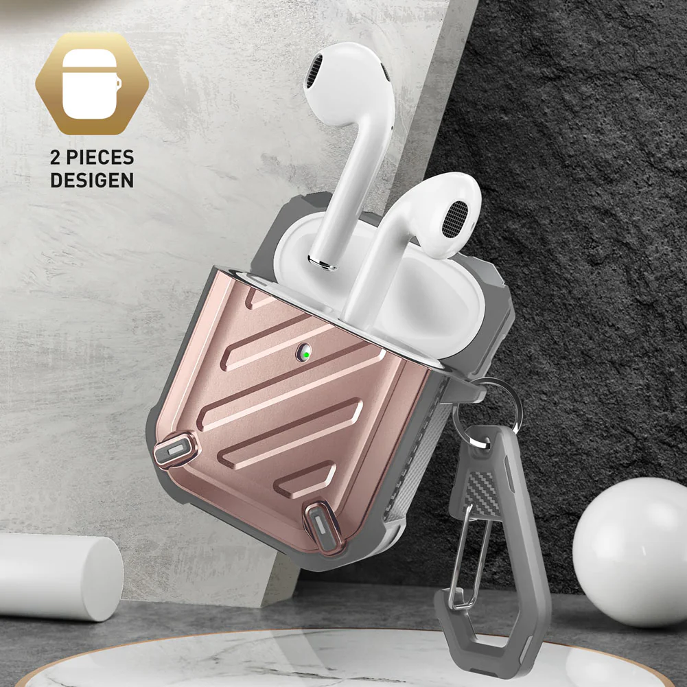Apple AirPods 1 & 2 Unicorn Beetle Pro Rugged Case-Rose Gold - Image 3