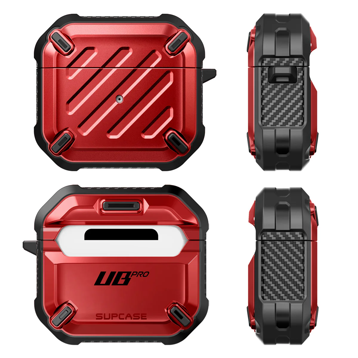 Apple AirPods 3 Unicorn Beetle PRO Rugged Case-Metallic Red - Image 8