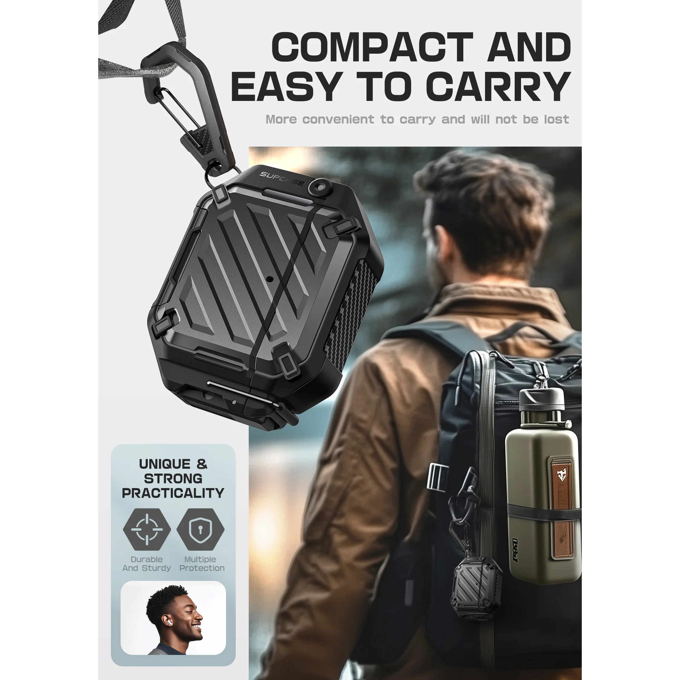 Apple AirPods 4 Unicorn Beetle PRO Rugged Case-Black - Image 9