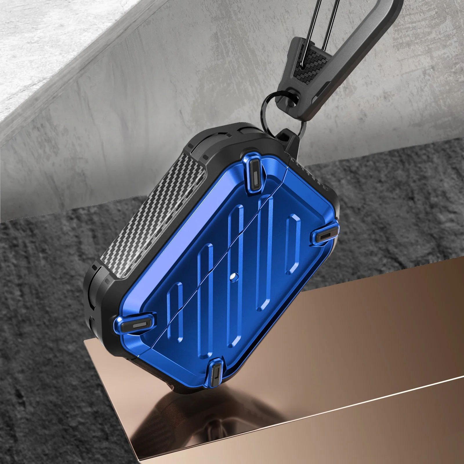 Apple AirPods Pro Unicorn Beetle Pro Rugged Case-Metallic Blue - Image 4