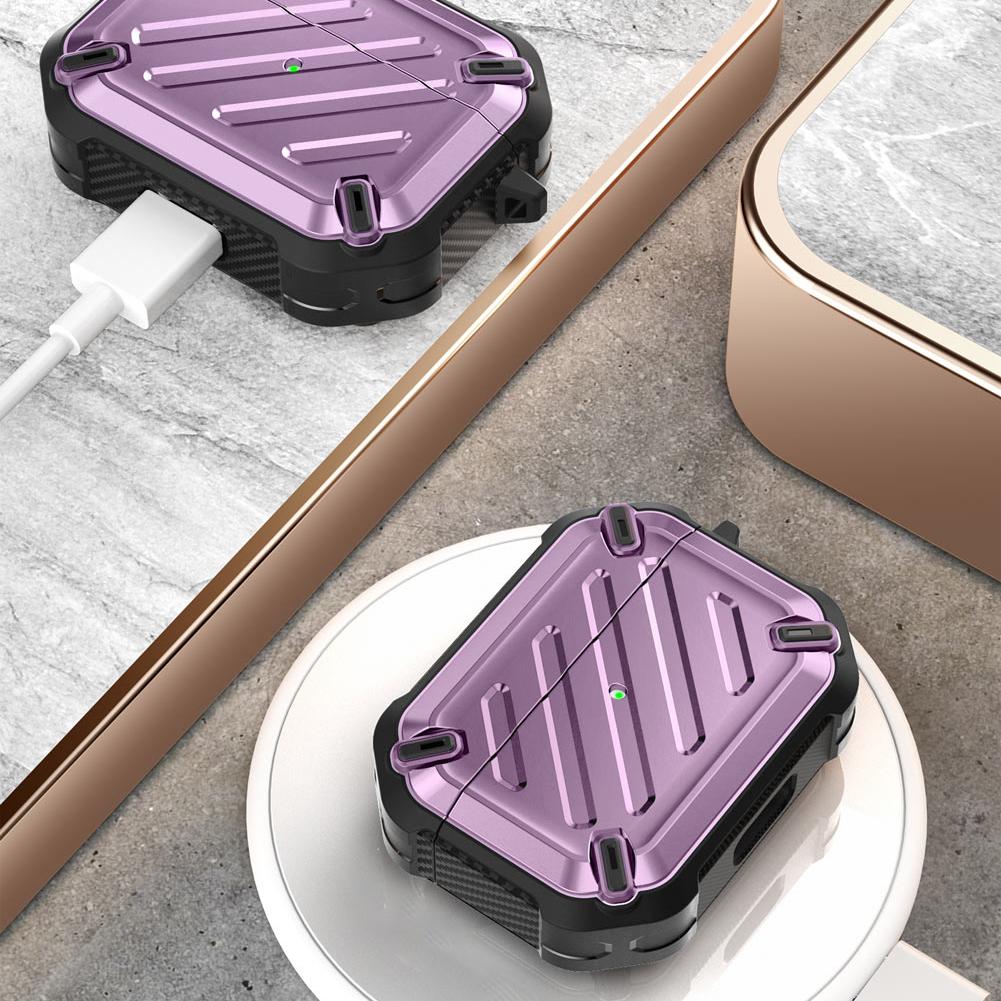 Apple AirPods Pro Unicorn Beetle Pro Rugged Case-Metallic Purple - Image 3