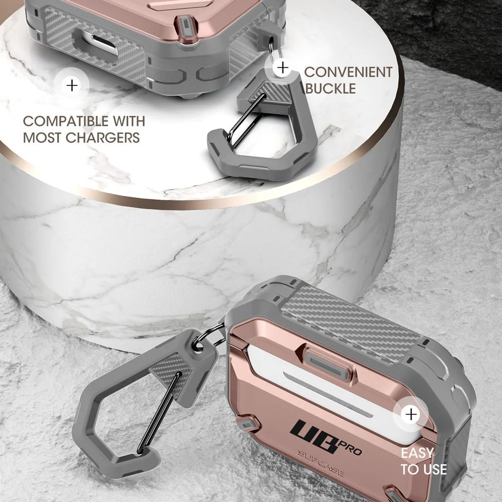 Apple AirPods Pro Unicorn Beetle Pro Rugged Case-Rose Gold - Image 5