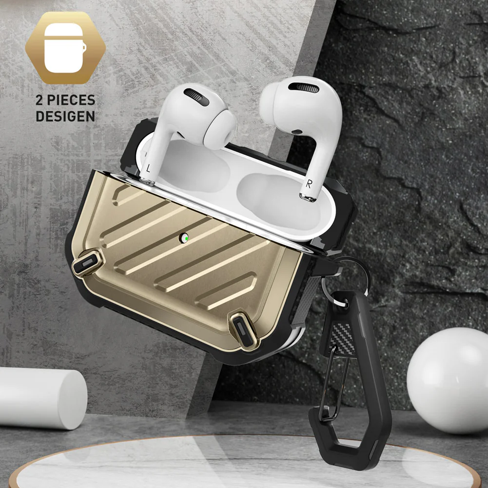 Apple AirPods Pro Unicorn Beetle Pro Rugged Case(open box)-Gold - Image 3