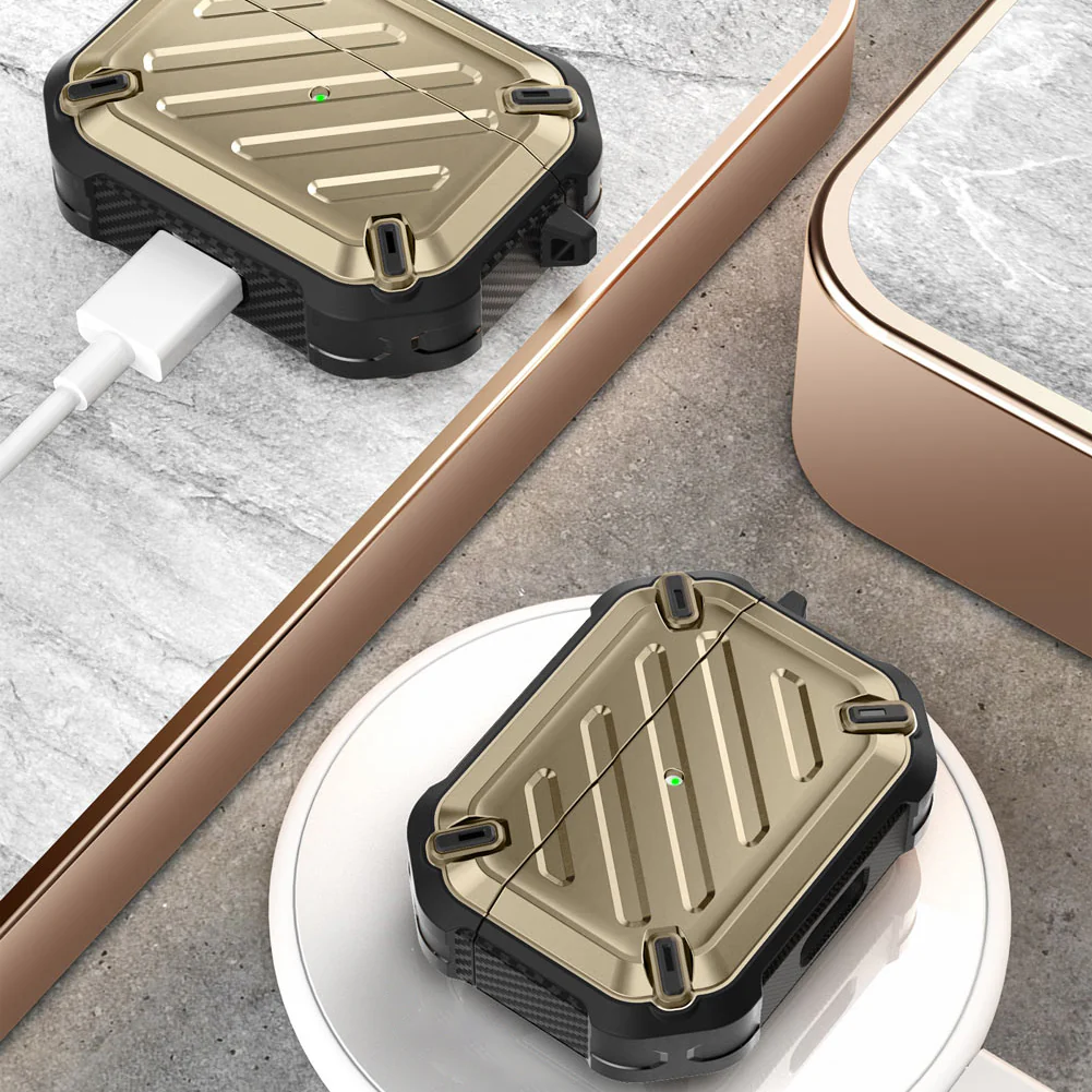 Apple AirPods Pro Unicorn Beetle Pro Rugged Case(open box)-Gold - Image 6