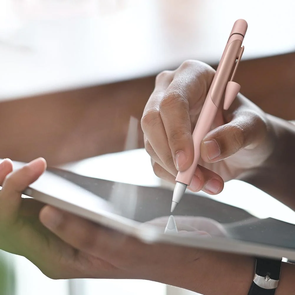 Apple Pencil 1 Silicone Protective Case-Rose Gold - Image 9