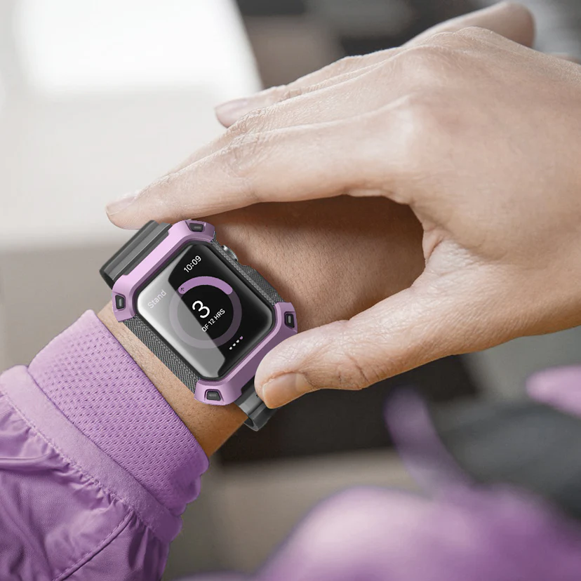 Apple Watch UB Pro Wristband Case (38mm)-Purple - Image 6