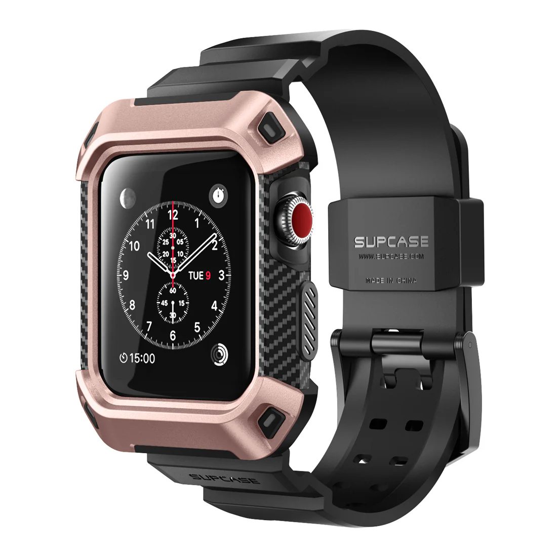 Apple Watch UB Pro Wristband Case (42mm)-Rose Gold - Image 8