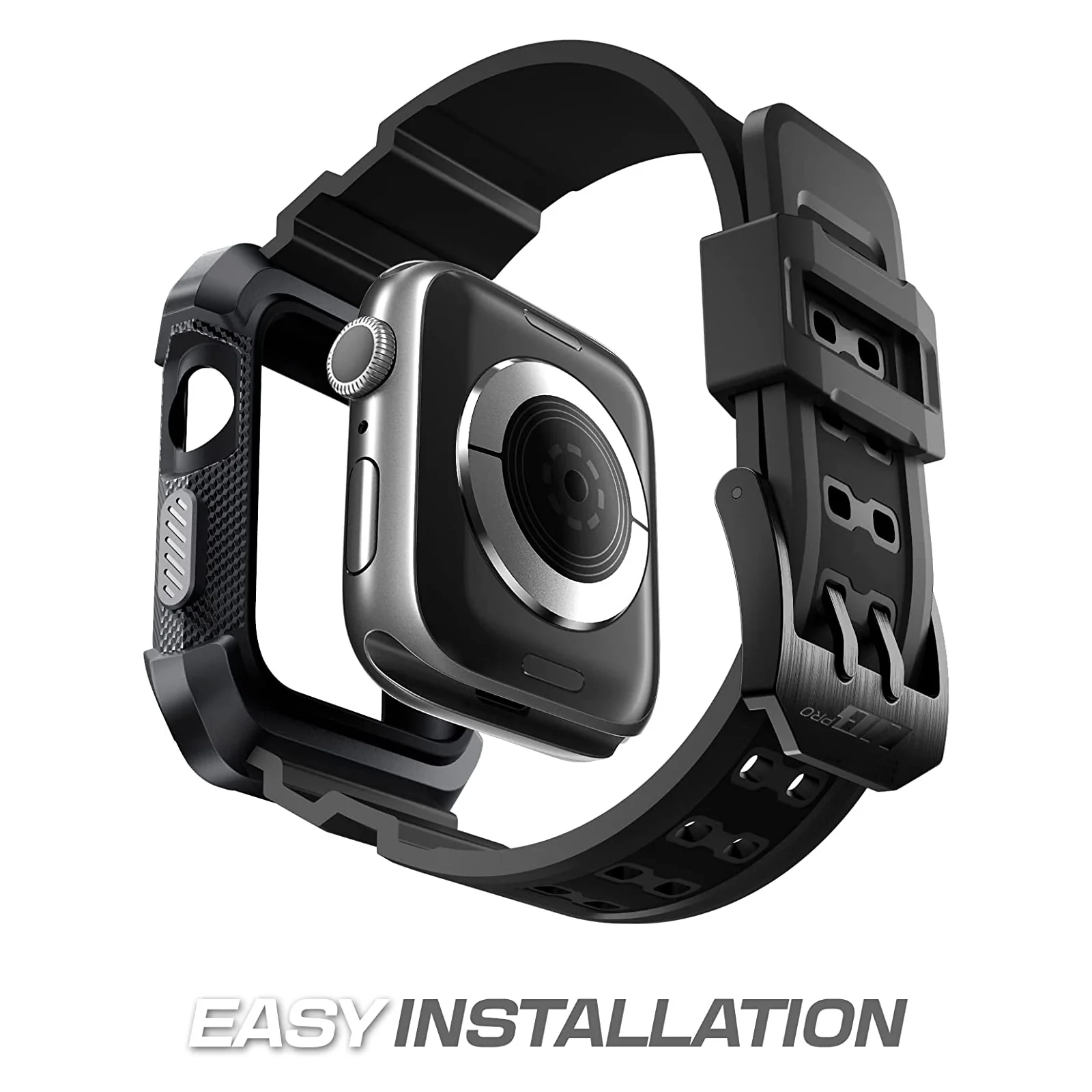Apple Watch Unicorn Beetle PRO Rugged Wristband Case (44mm/45mm)-Black - Image 5
