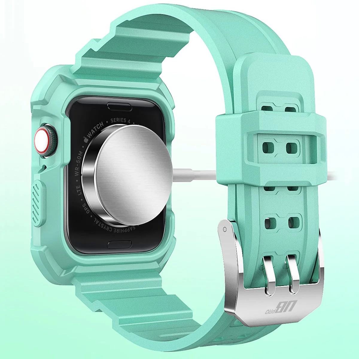 Apple Watch UB Pro Wristband Case (44mm/45mm)-Mint Green - Image 5