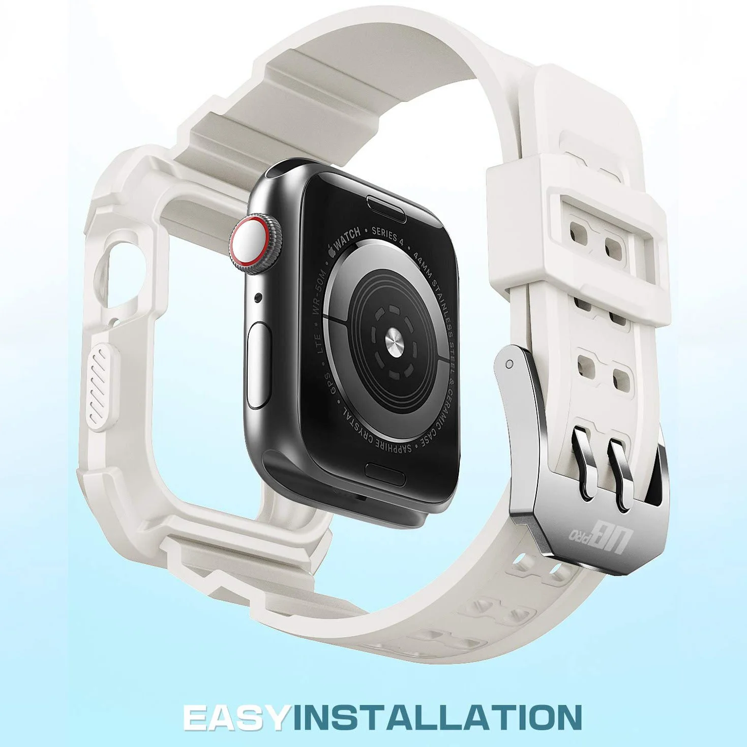 Apple Watch UB Pro Wristband Case (44mm/45mm)-White - Image 3