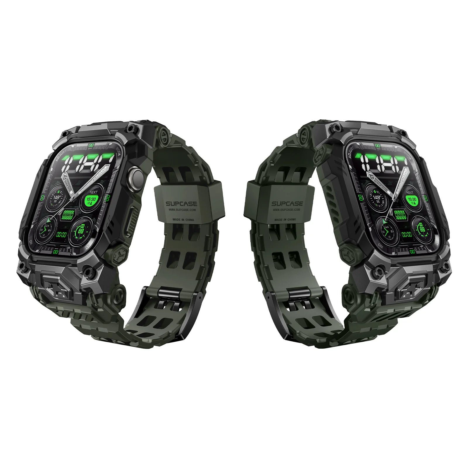 Apple Watch UB Ore Wristband Case (46mm)-Dark Green - Image 10