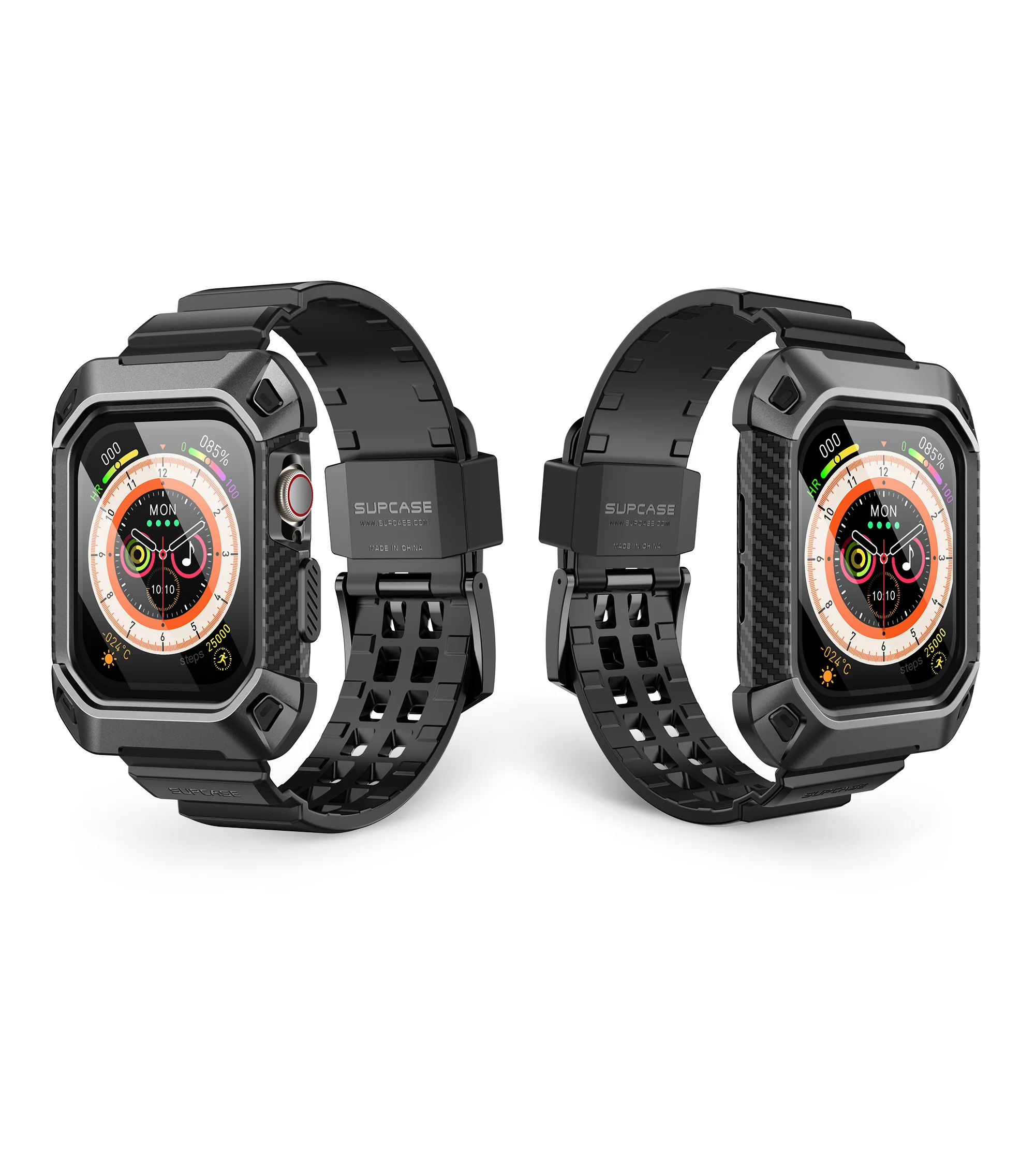 Apple Watch UB Pro Wristband Case (46mm)-Black - Image 10