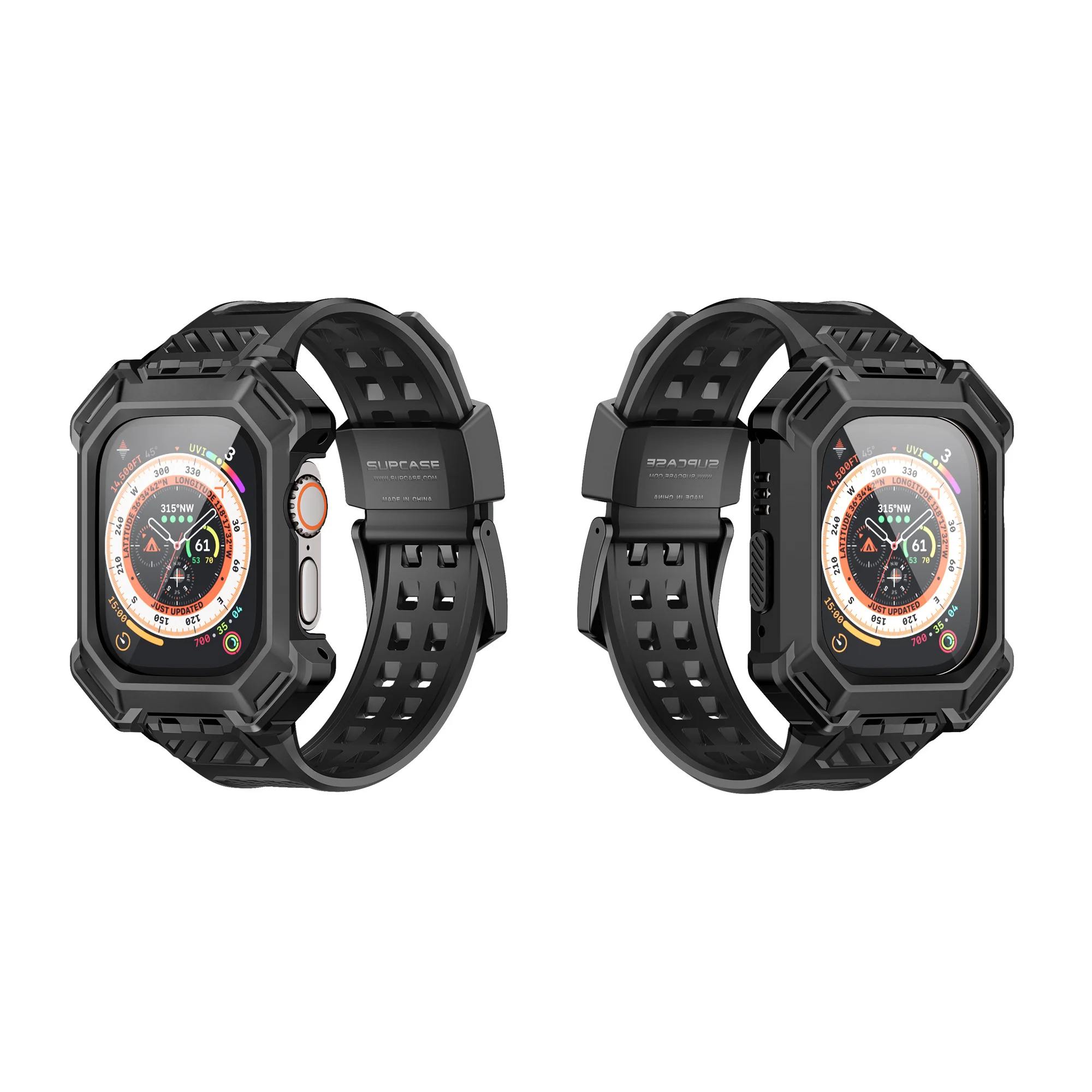 Apple Watch Ultra Unicorn Beetle PRO XT Rugged Metal Watch Band Case (49mm)-Black - Image 9