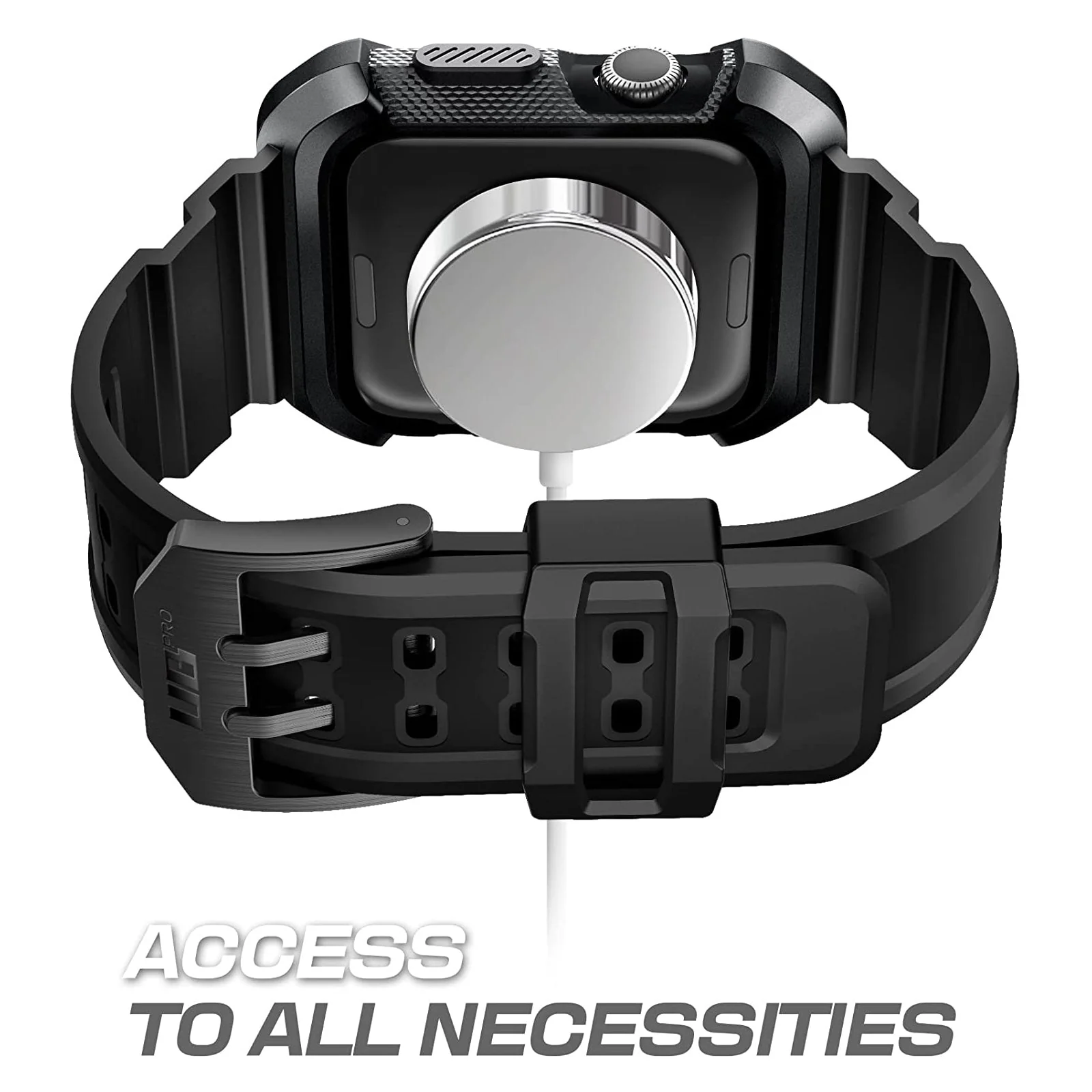 Apple Watch Unicorn Beetle PRO Rugged Wristband Case 44mm(open box)-Black - Image 4