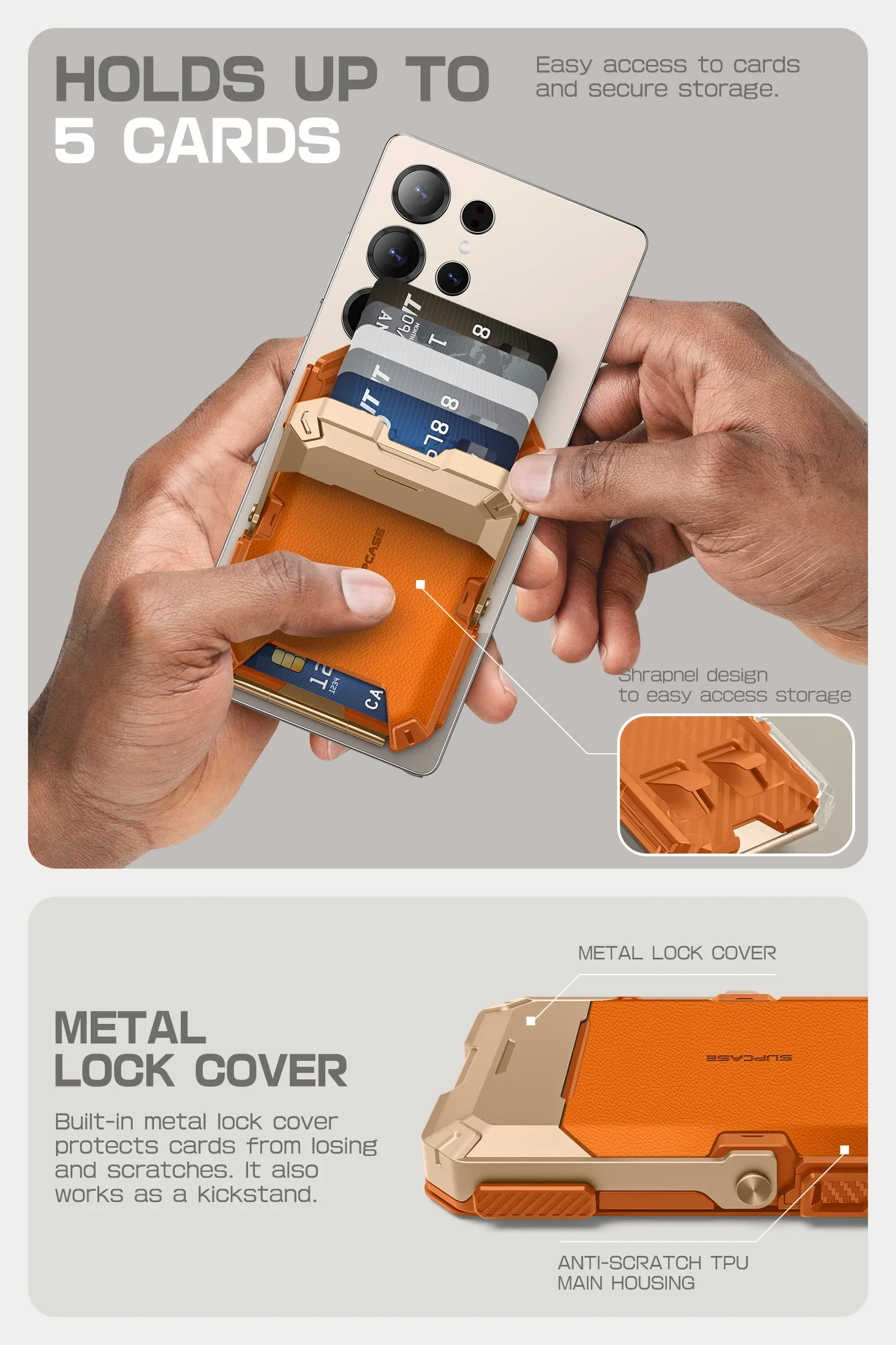 MagFlip Magnetic Wallet with iPhone/Samsung Compatible - Coral - Image 5