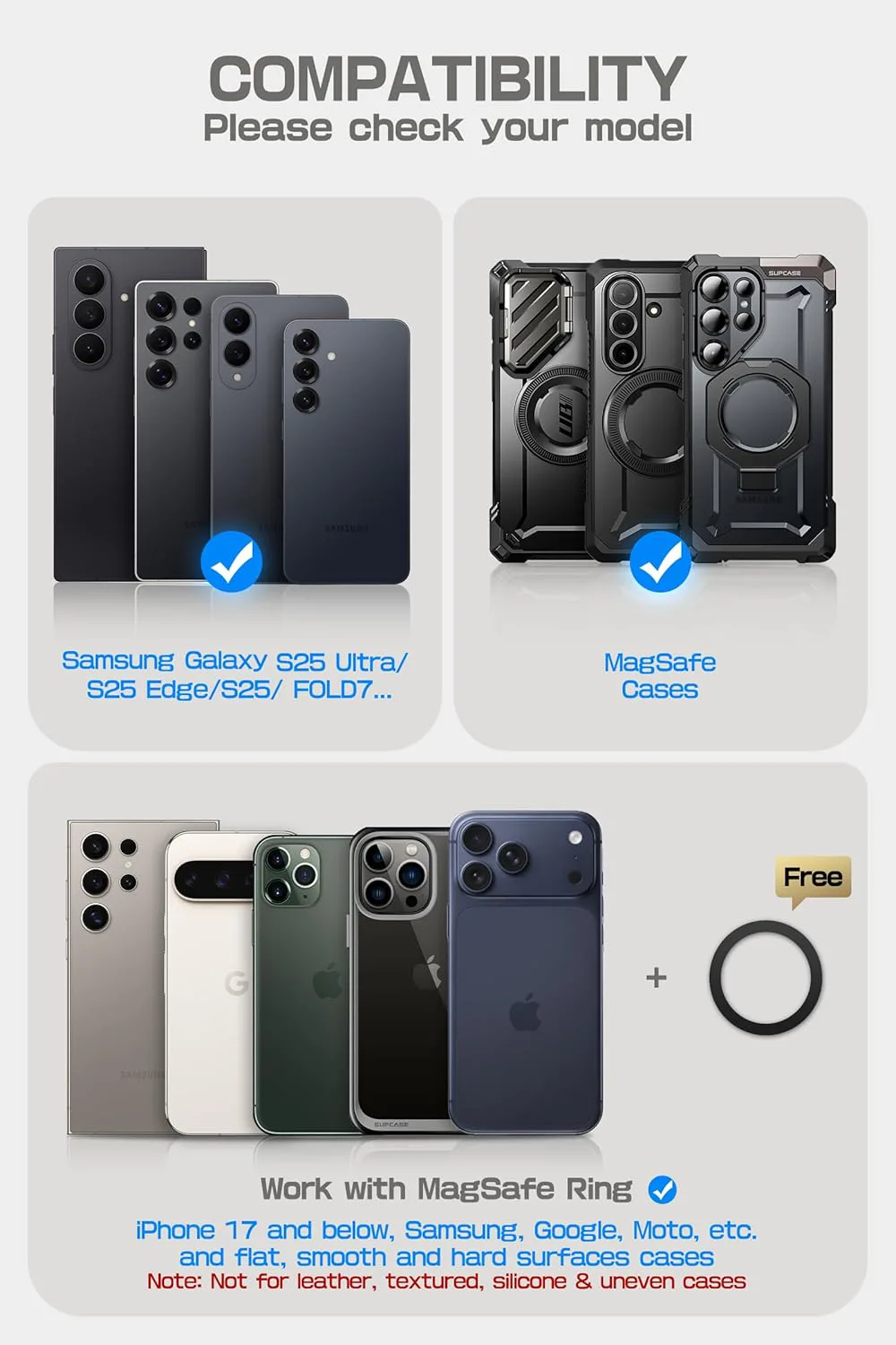Bundle Sale - Galaxy S26 Ultra UB Grip Series & Samsung/iPhone Compatible MagFlip Wallet - Image 52