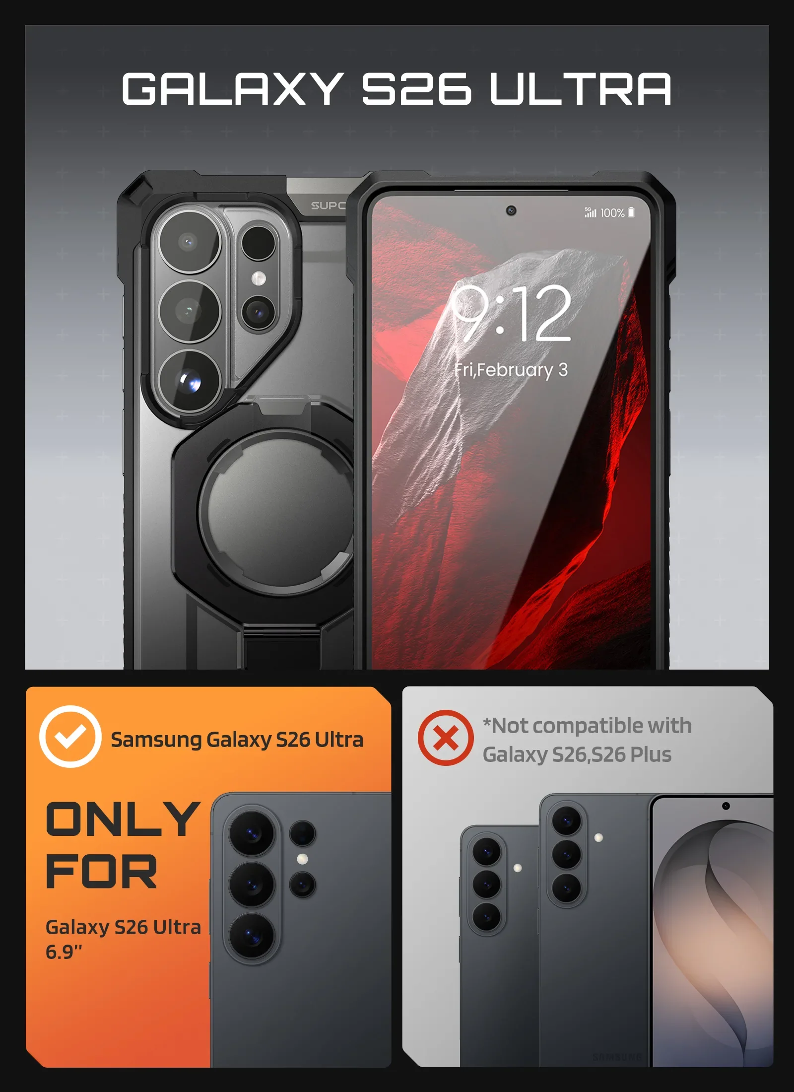 Bundle Sale - Galaxy S26 Ultra UB Grip Series & Samsung/iPhone Compatible MagFlip Wallet - Image 55