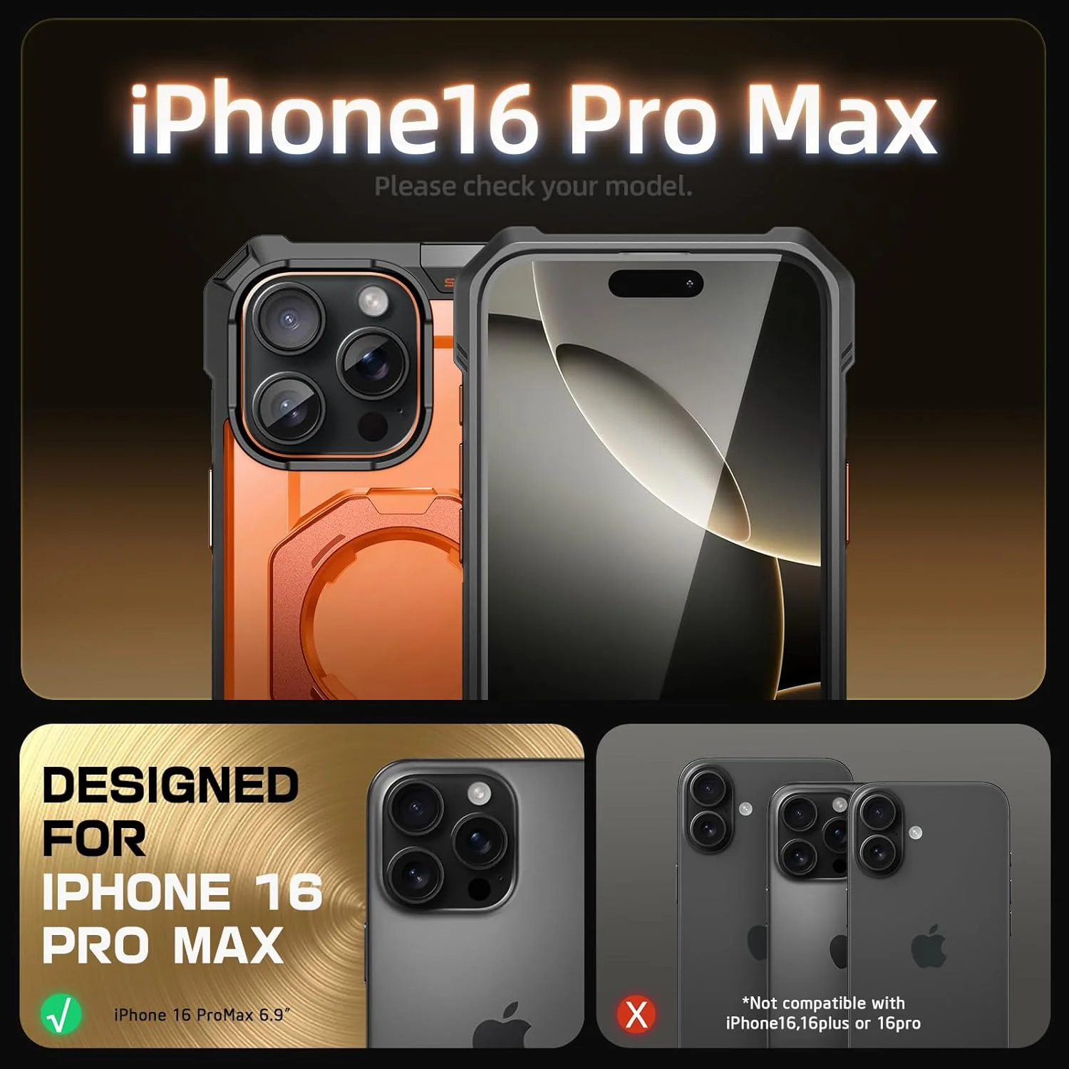 Bundle Sale - iPhone 16 Pro Max UB GRIP Series & MagFlip Wallet with Stand - Image 49