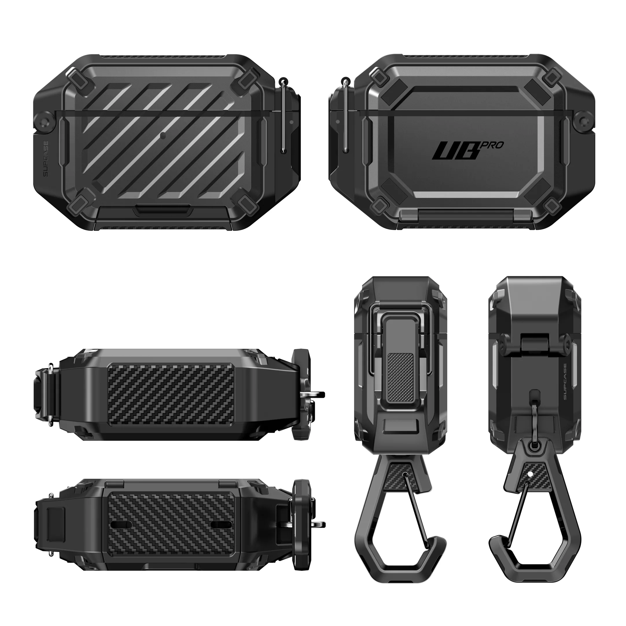 UB PRO Series Apple AirPods Pro 3 (2025) Unicorn Beetle Pro Rugged Case-Black - Image 3