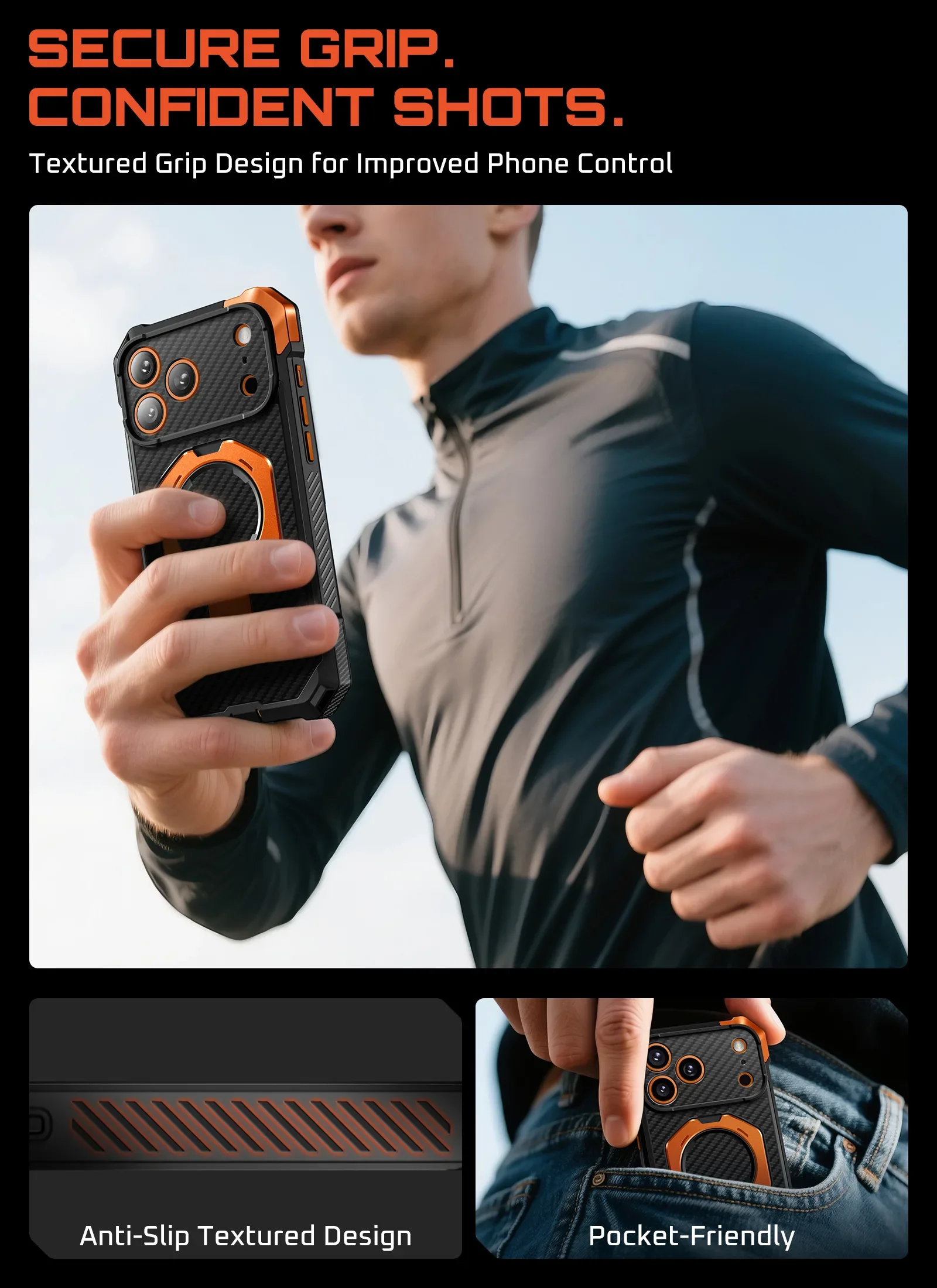 UB GRIP Series iPhone 17 Pro Max MagSafe Camera Control Button Aramid Fiber Phone Case - AramidOG - Image 13