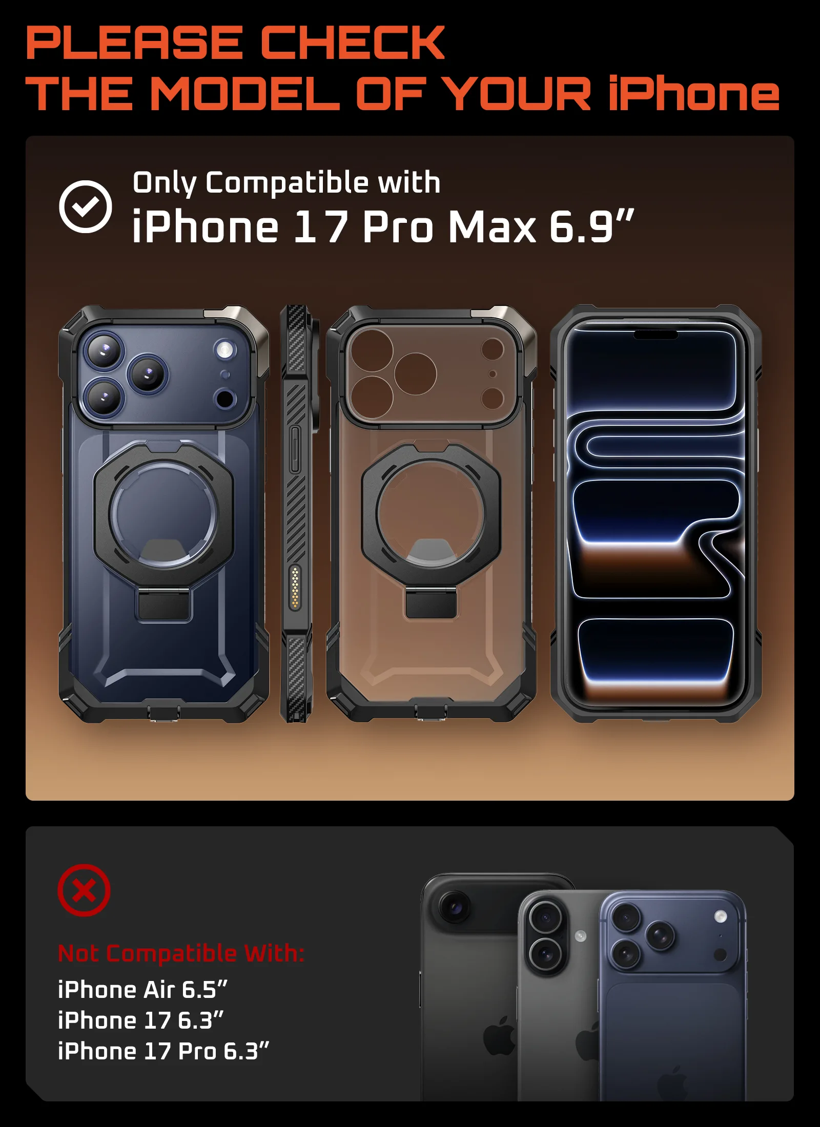 Bundle Sale - iPhone 17 Pro Max UB GRIP & MagSafe Wallet with Airtag Holder - Image 25