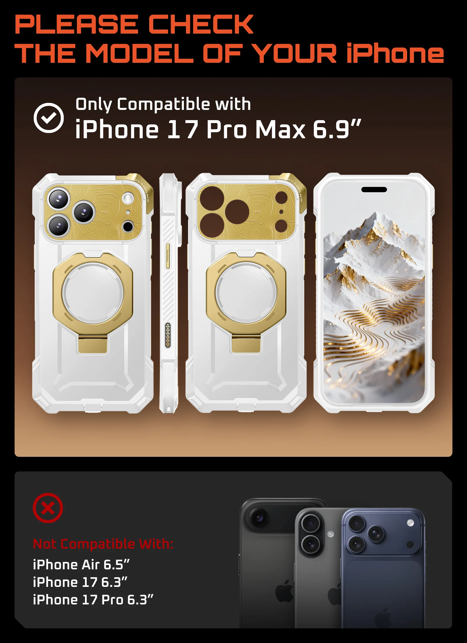Bundle Sale - iPhone 17 Pro Max UB GRIP Series & MagFlip Wallet with Stand - Image 126