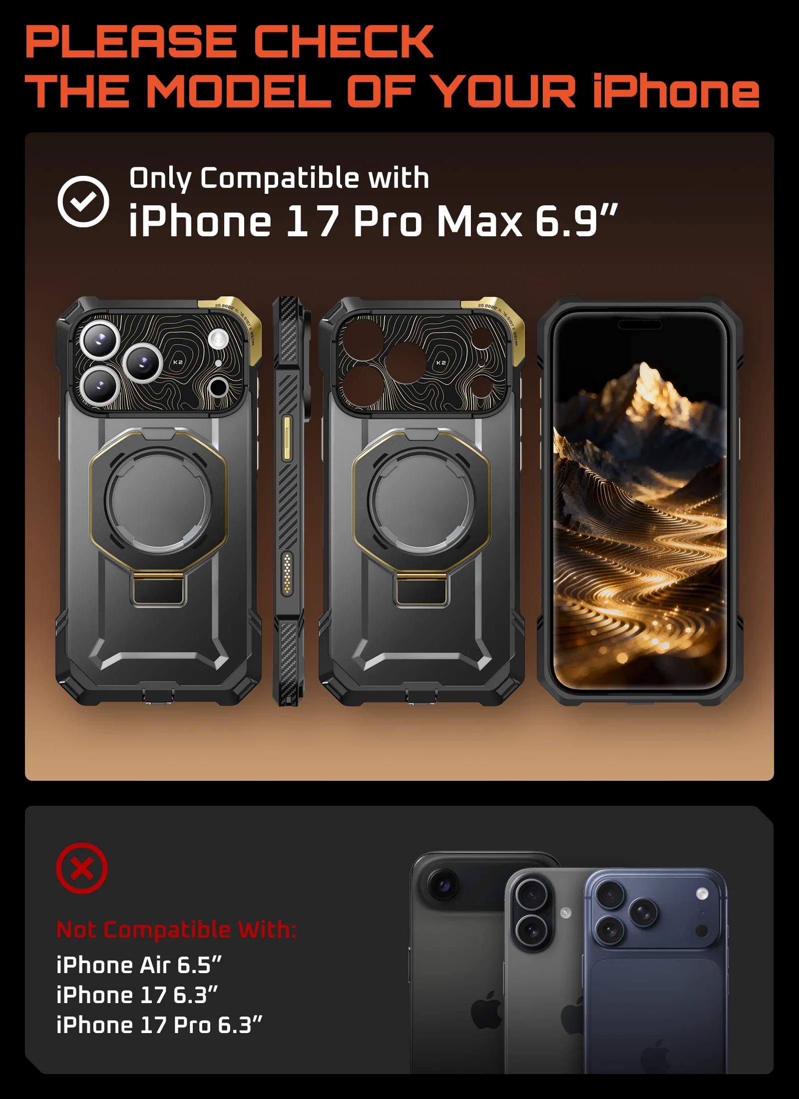 Bundle Sale - iPhone 17 Pro Max UB GRIP Series & MagFlip Wallet with Stand - Image 131