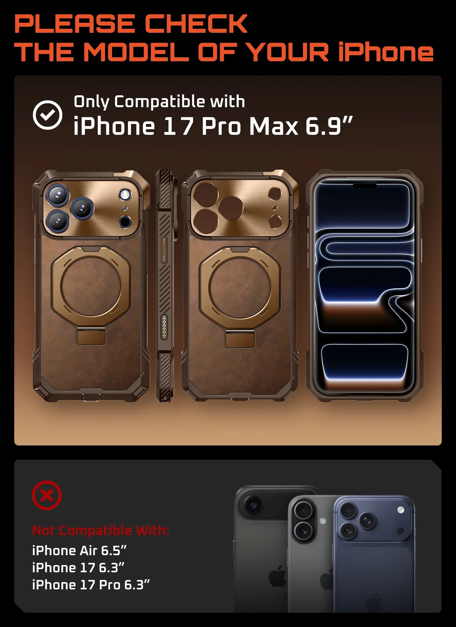 Bundle Sale - iPhone 17 Pro Max UB GRIP & MagSafe Wallet with Airtag Holder - Image 31