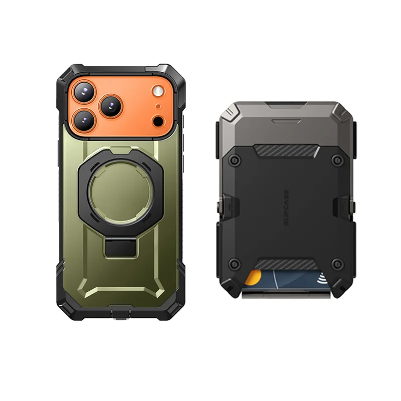 Bundle Sale - iPhone 17 Pro Max UB GRIP Series & MagFlip Wallet with Stand - Image 48