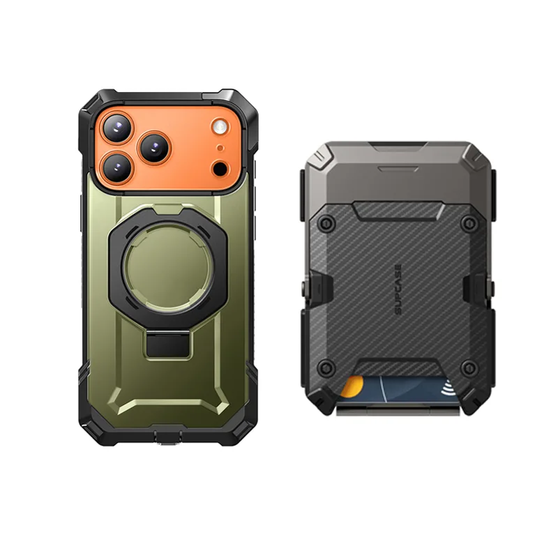 Bundle Sale - iPhone 17 Pro Max UB GRIP Series & MagFlip Wallet with Stand - Image 50