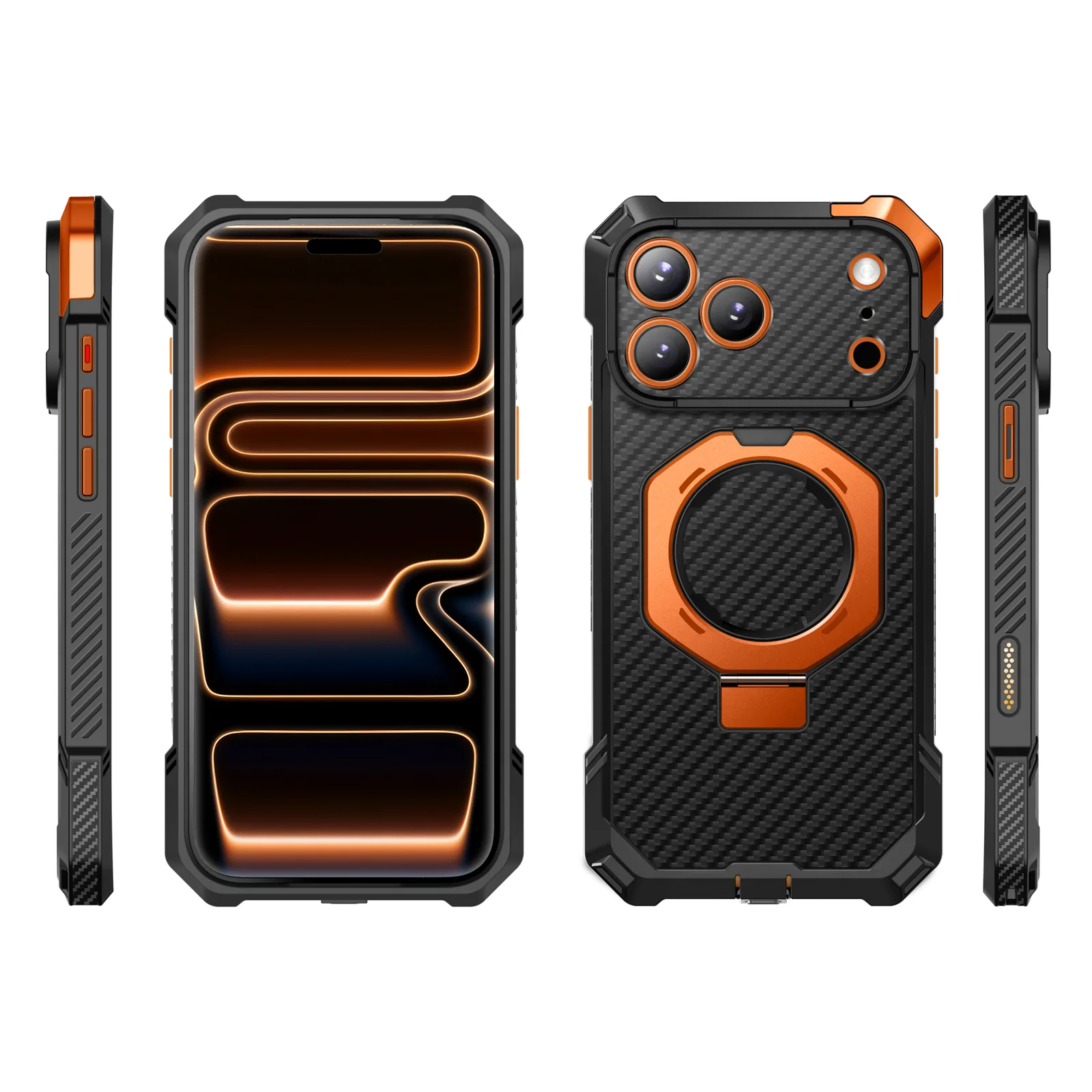 Bundle Sale - iPhone 17 Pro Max UB GRIP & MagSafe Wallet with Airtag Holder - Image 54