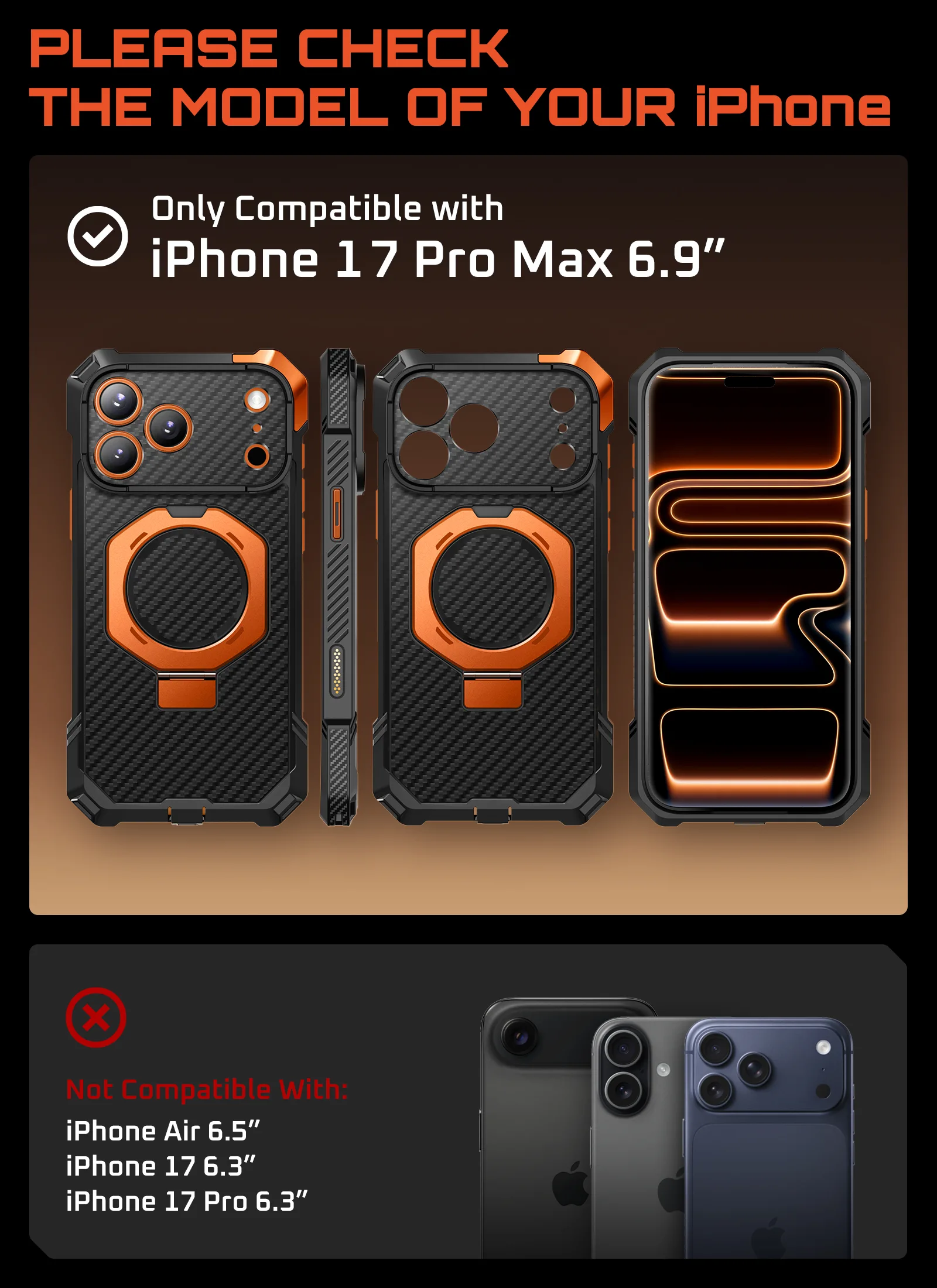 Bundle Sale - iPhone 17 Pro Max UB GRIP & MagSafe Wallet with Airtag Holder - Image 57