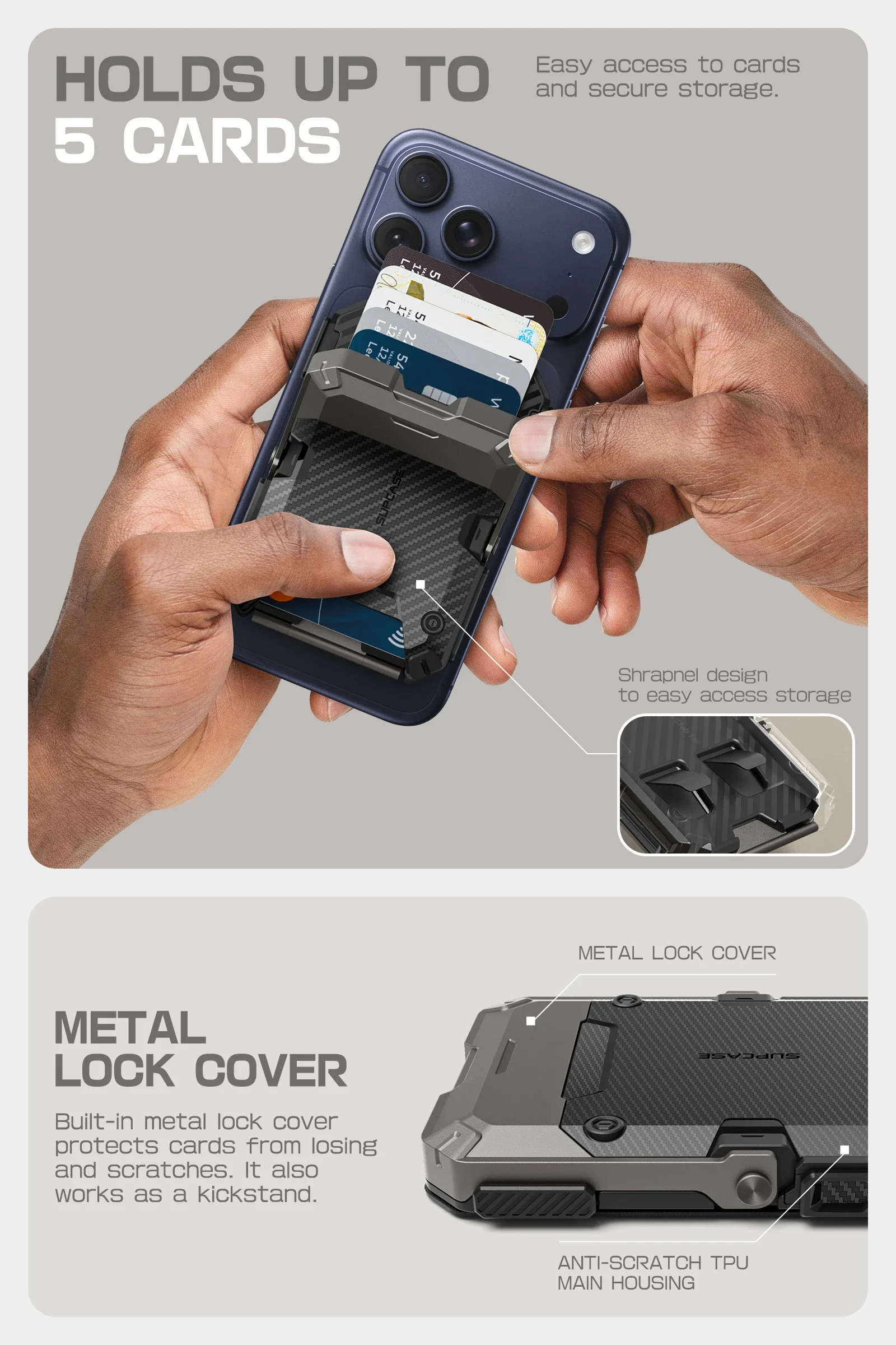 Bundle Sale - iPhone 16 Pro Max UB GRIP Series & MagFlip Wallet with Stand - Image 84