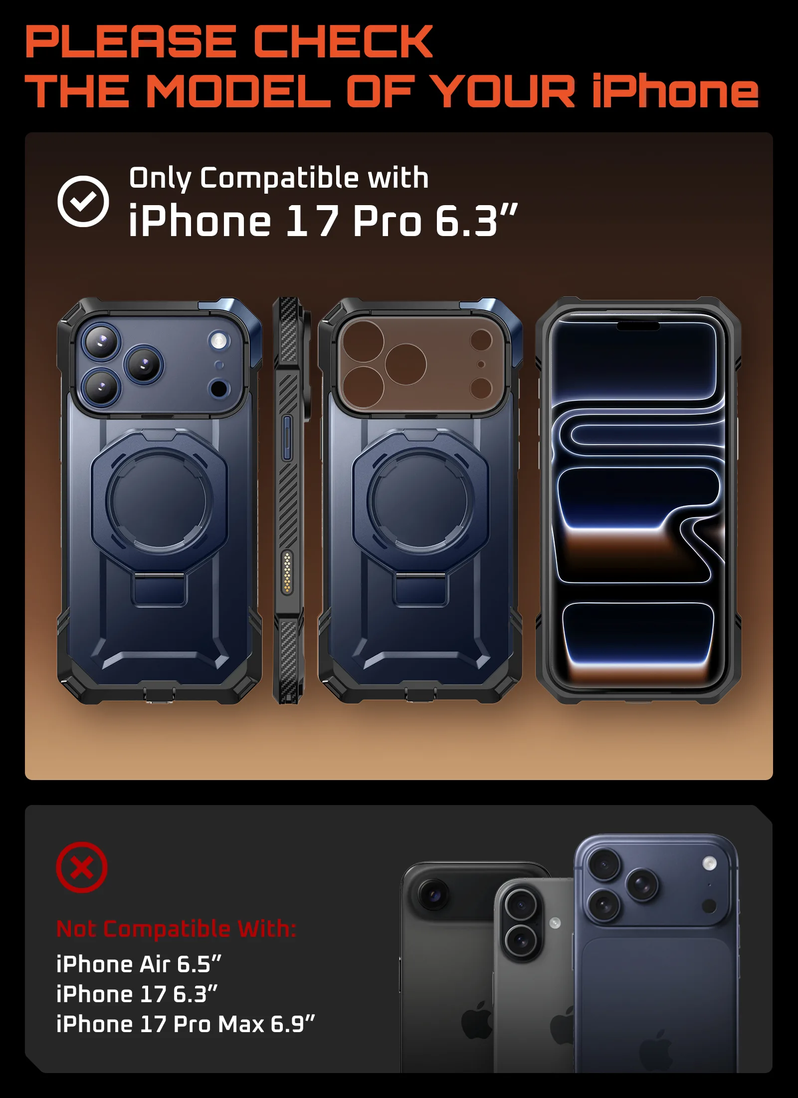 UB GRIP Series iPhone 17 Pro MagSafe Camera Control Button Phone Case - Azure - Image 7