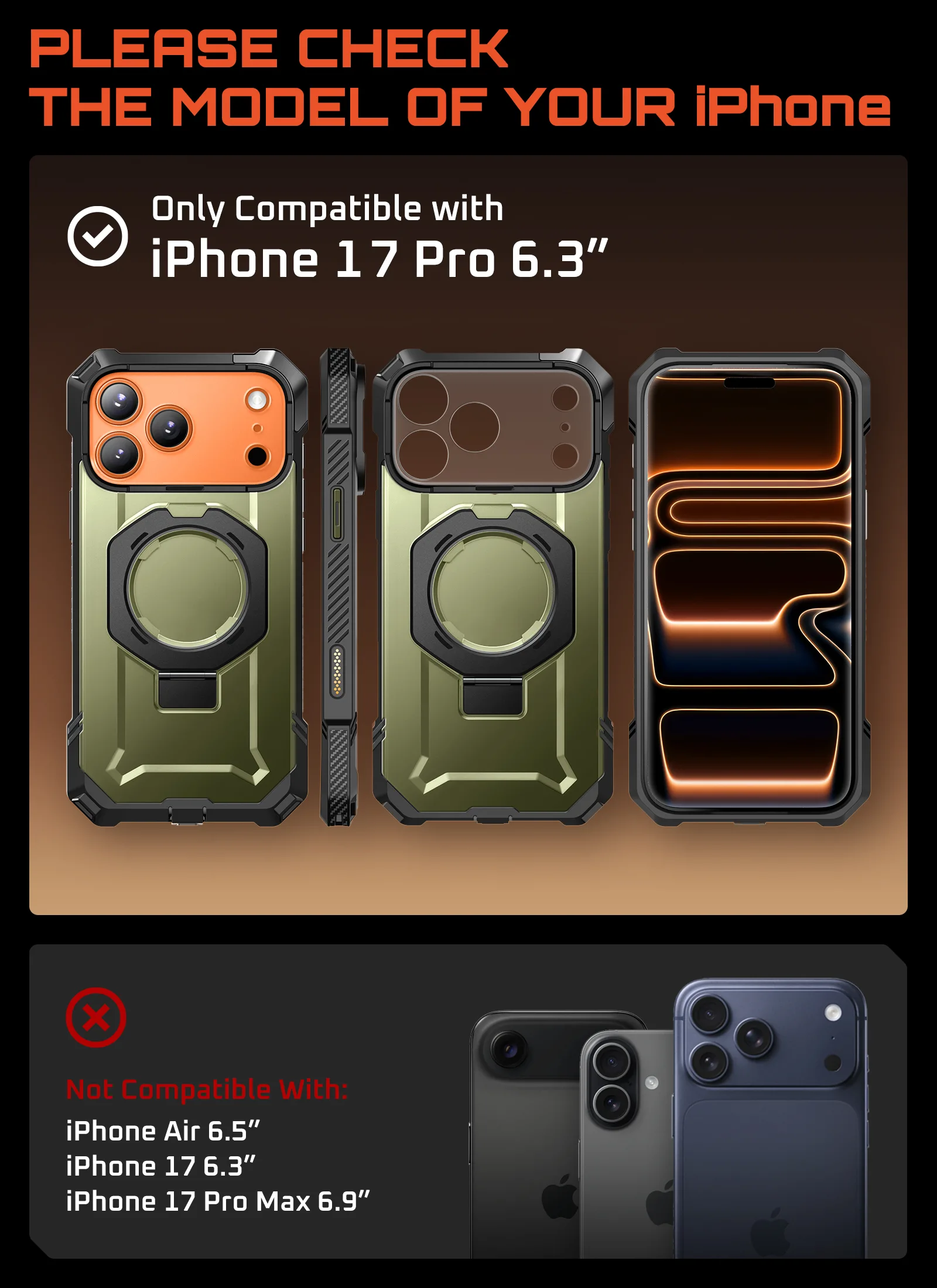 UB GRIP Series iPhone 17 Pro MagSafe Camera Control Button Phone Case - Guldan - Image 7