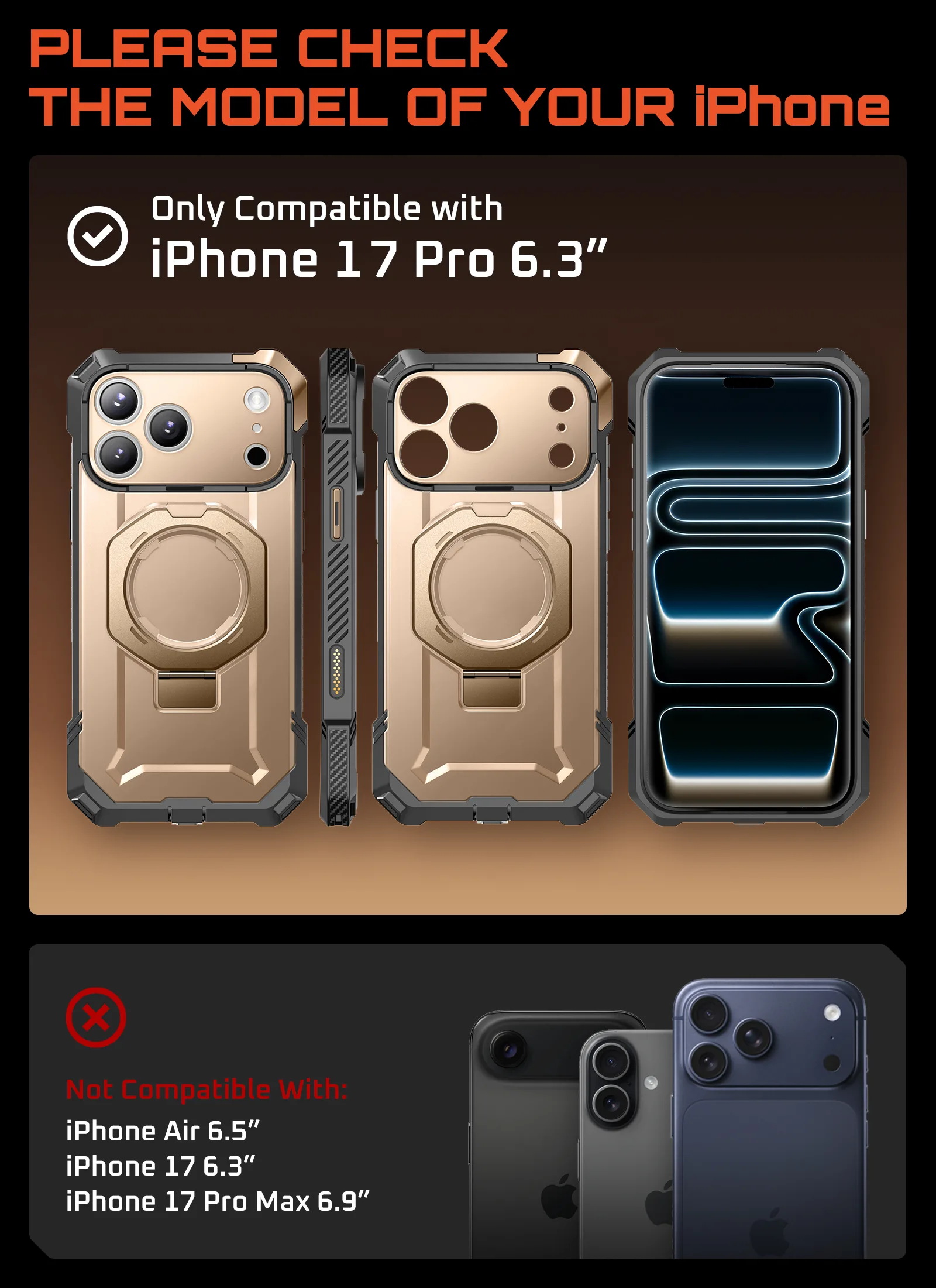 UB GRIP Series iPhone 17 Pro MagSafe Camera Control Button Phone Case - Desert - Image 7