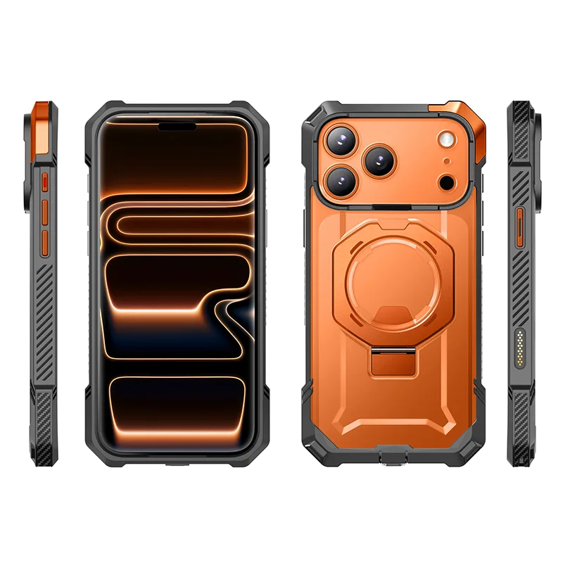 UB GRIP Series iPhone 17 Pro MagSafe Camera Control Button Phone Case - Coral - Image 5