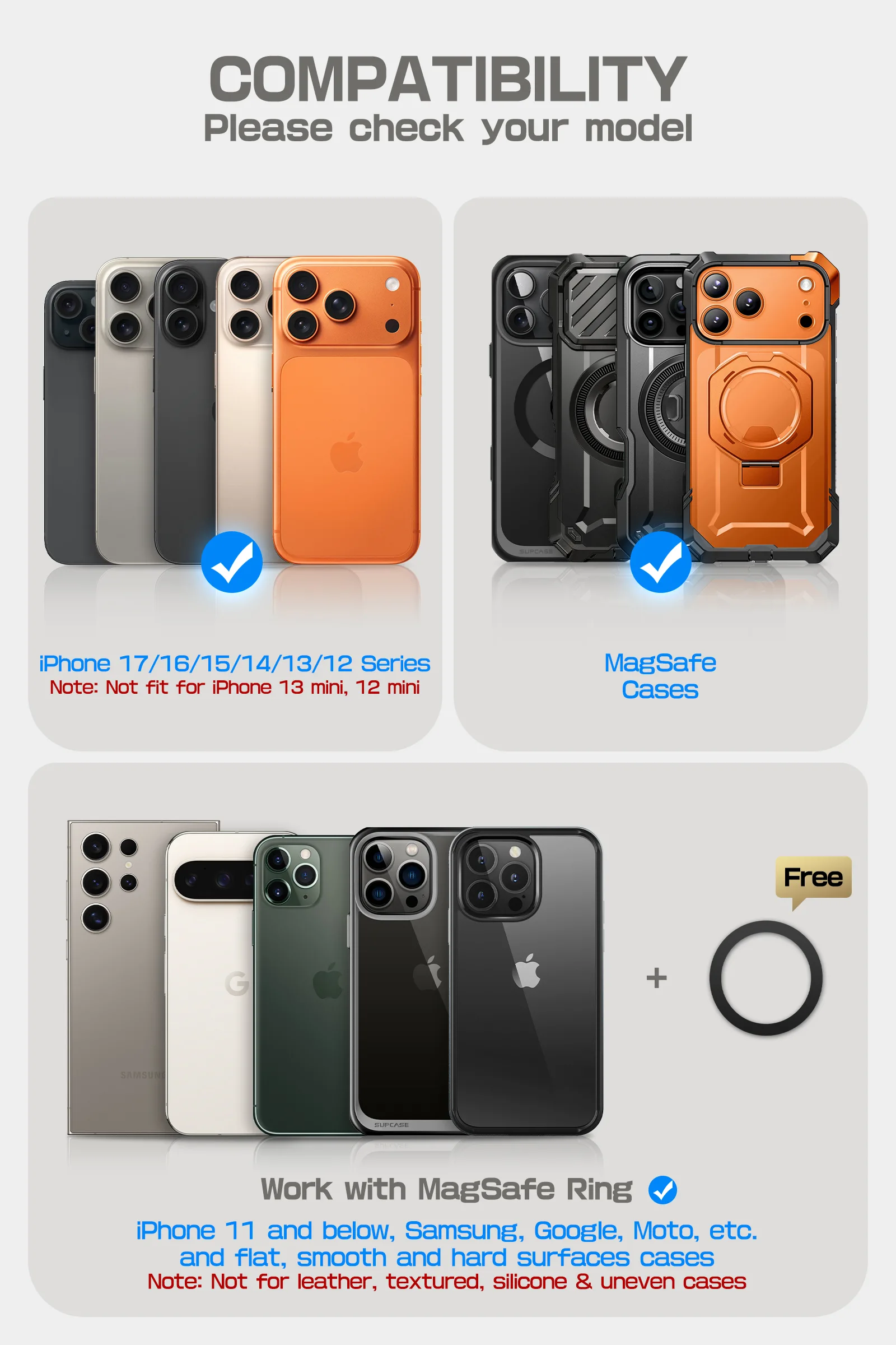 Bundle Sale - MagFlip Wallet with Stand (Coral) & iPhone 17 Pro Max UB GRIP PRO Series Phone Case (Coral) - Image 4