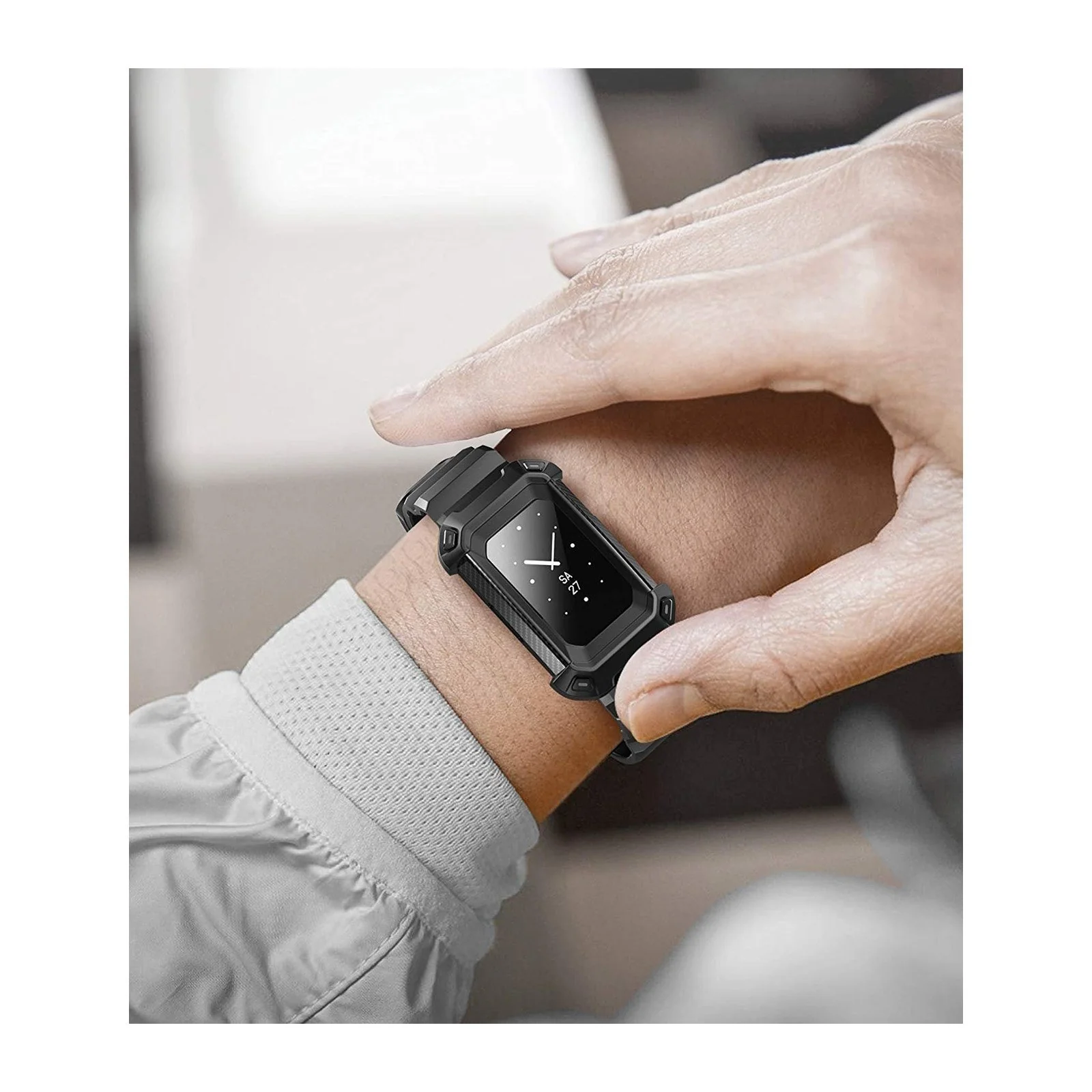 Fitbit Charge 3 / Charge 4 Unicorn Beetle Pro Rugged Shockproof Wristband Case-Black - Image 7
