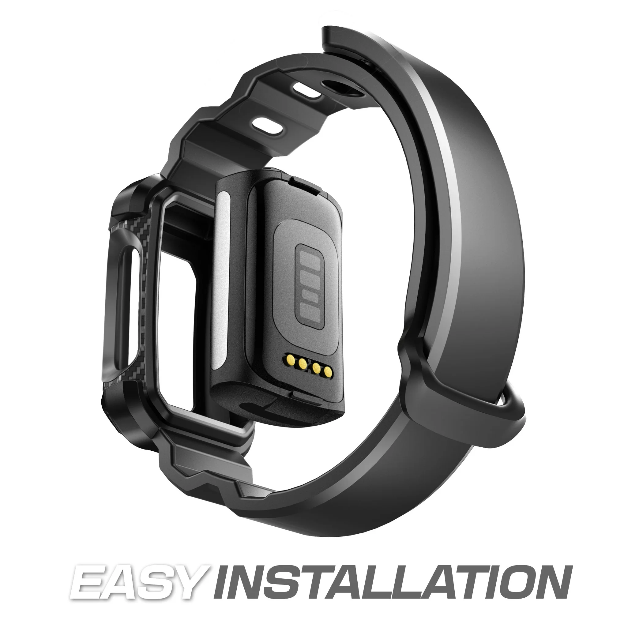 Fitbit Charge 5 Unicorn Beetle PRO Rugged Case and Band-Black - Image 3