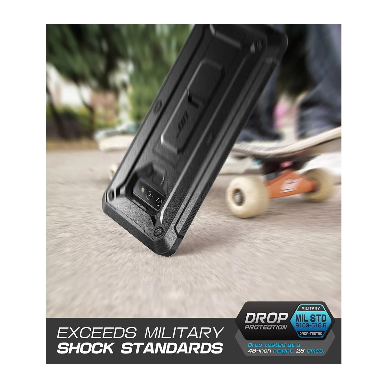 Galaxy Note9 Unicorn Beetle Pro Rugged Holster Case-Black - Image 5