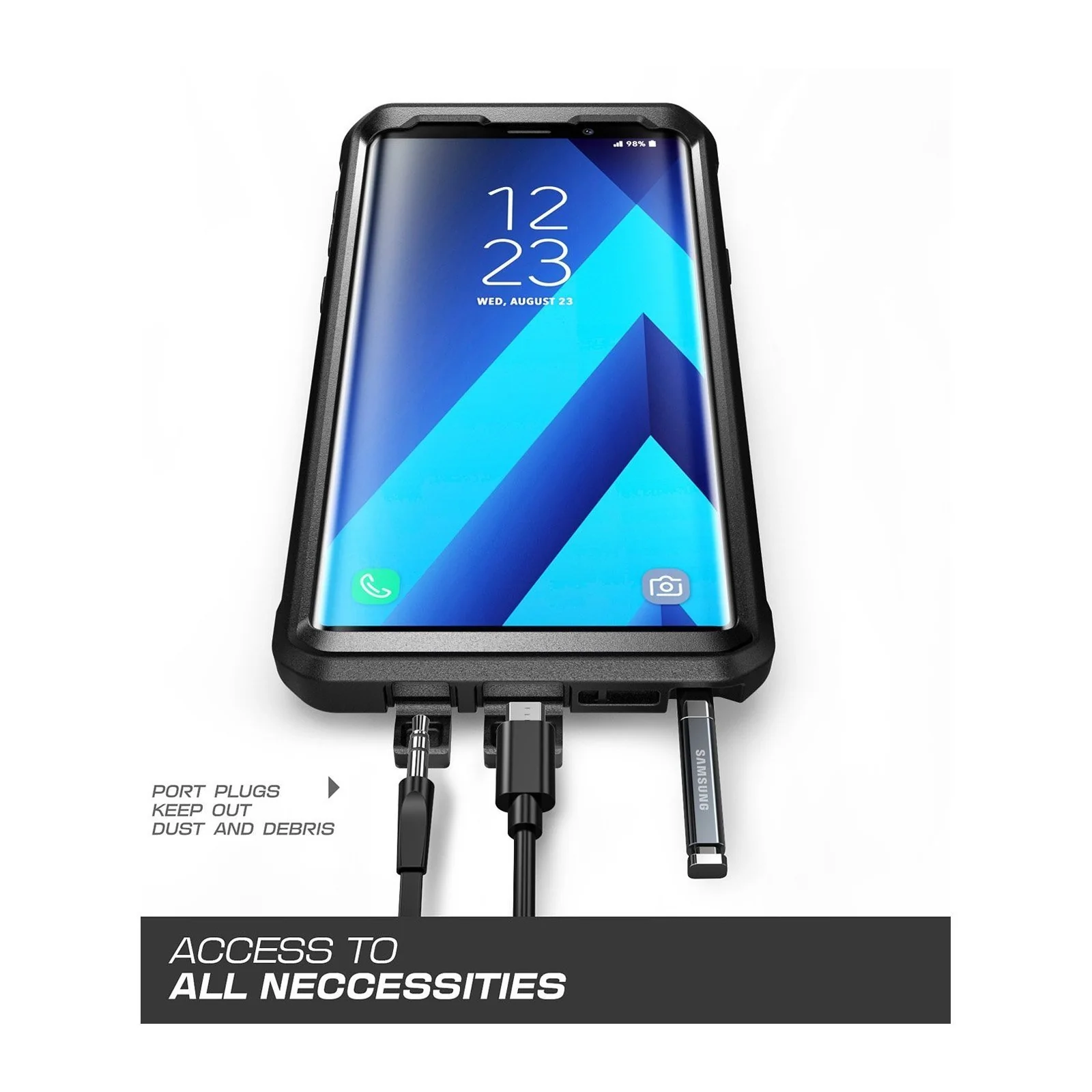 Galaxy Note9 Unicorn Beetle Pro Rugged Holster Case-Black - Image 7