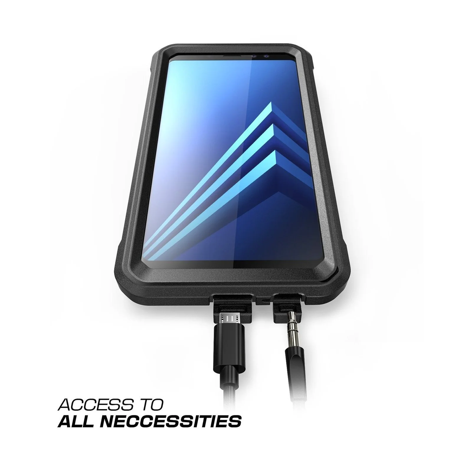 Galaxy A8 Plus Unicorn Beetle Pro Rugged Case-Black - Image 6