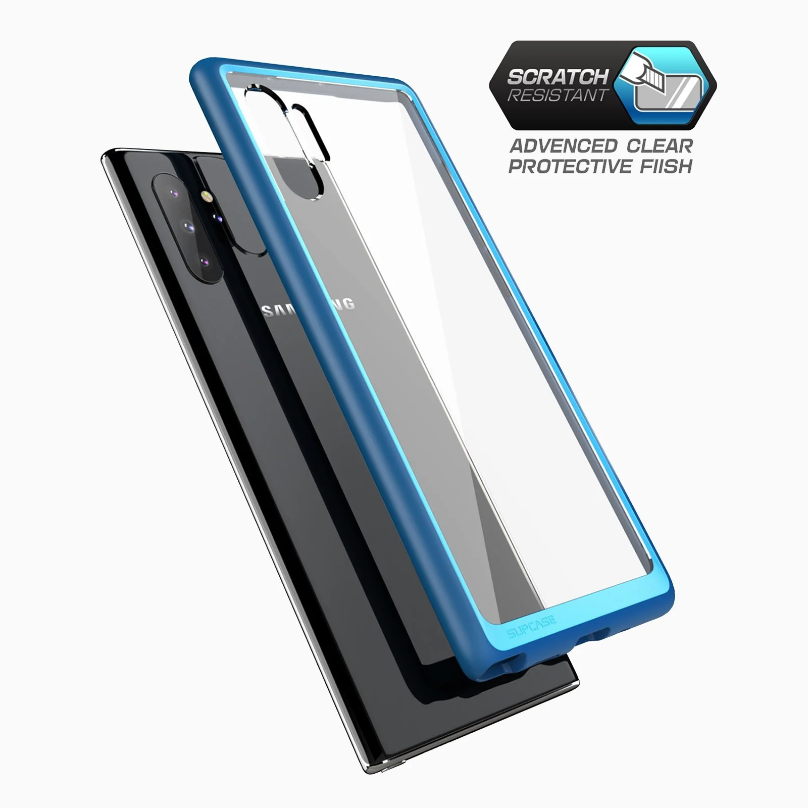 Galaxy Note10 Plus / Note10 Plus 5G Unicorn Beetle Style Slim Clear Case-Navy - Image 3