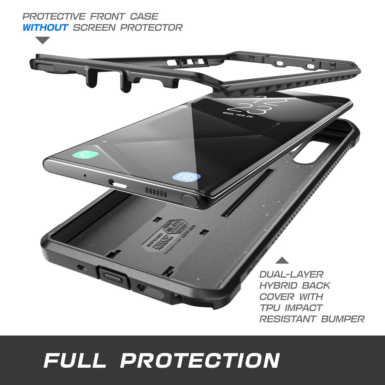 Galaxy Note10 Unicorn Beetle Pro Full-Body Rugged Case-Black - Image 3