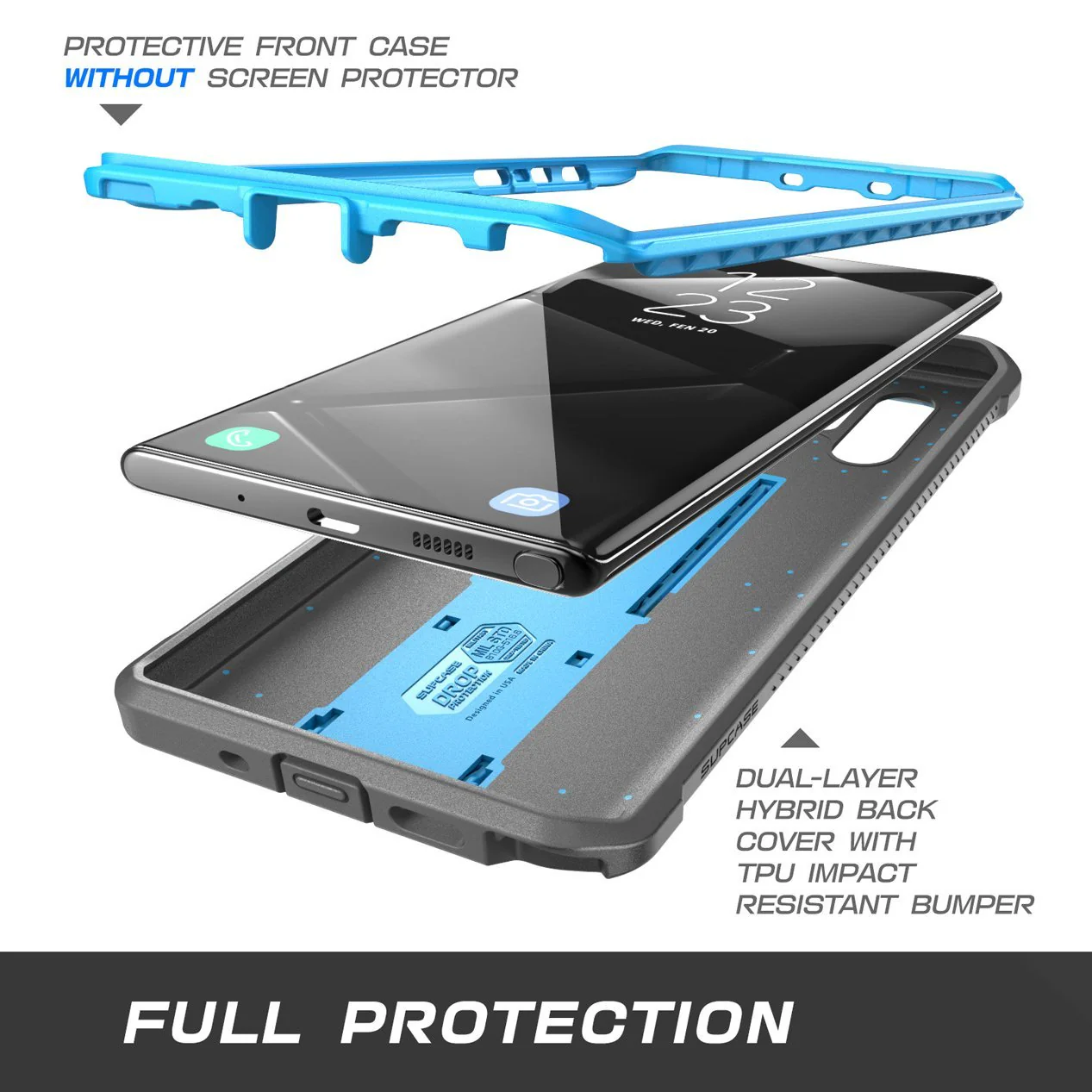 Galaxy Note10 Unicorn Beetle Pro Full-Body Rugged Case-Blue - Image 3